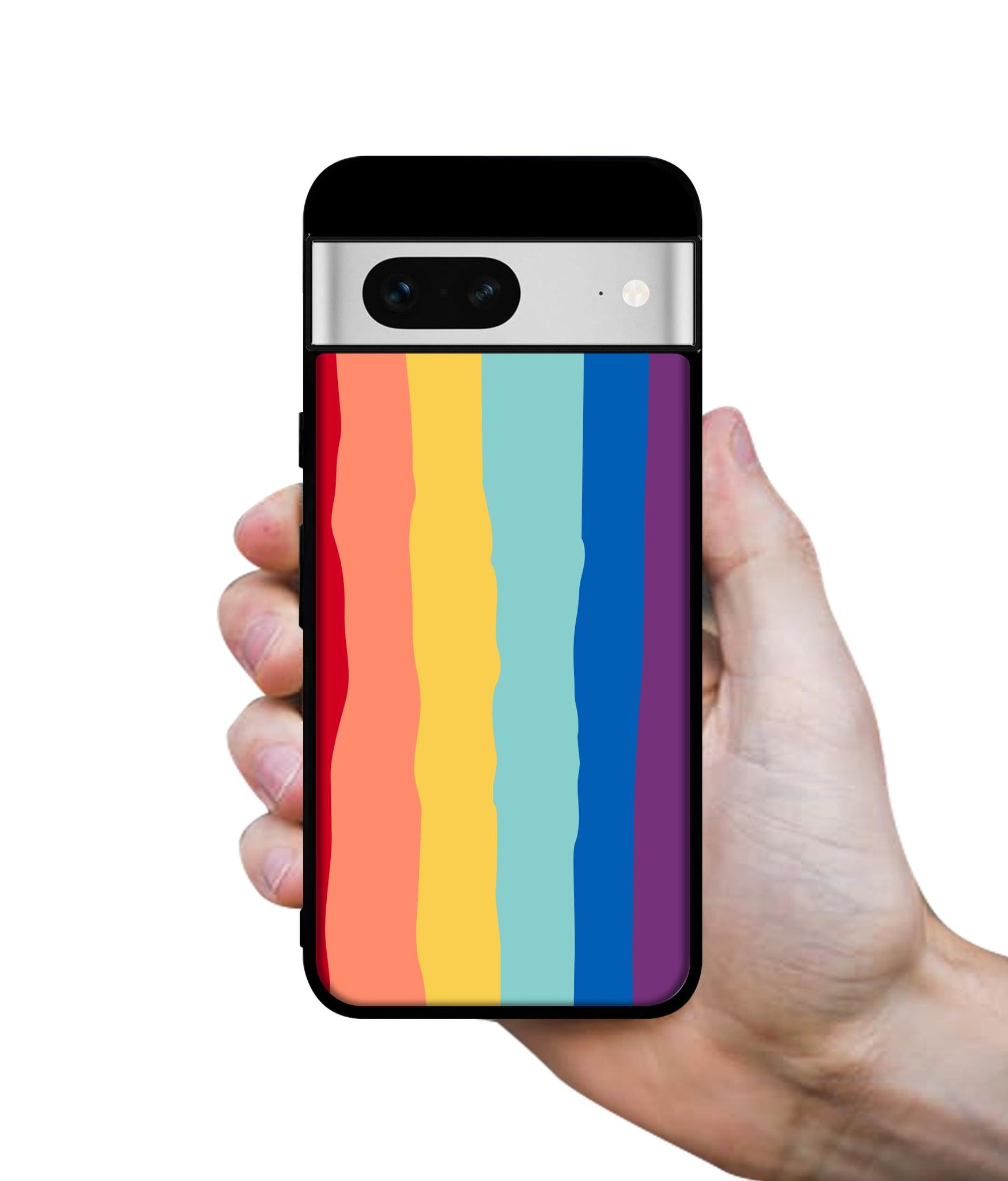 Rainbow Designer 2D Printed Back Case Cover for Google Pixel 7 5G