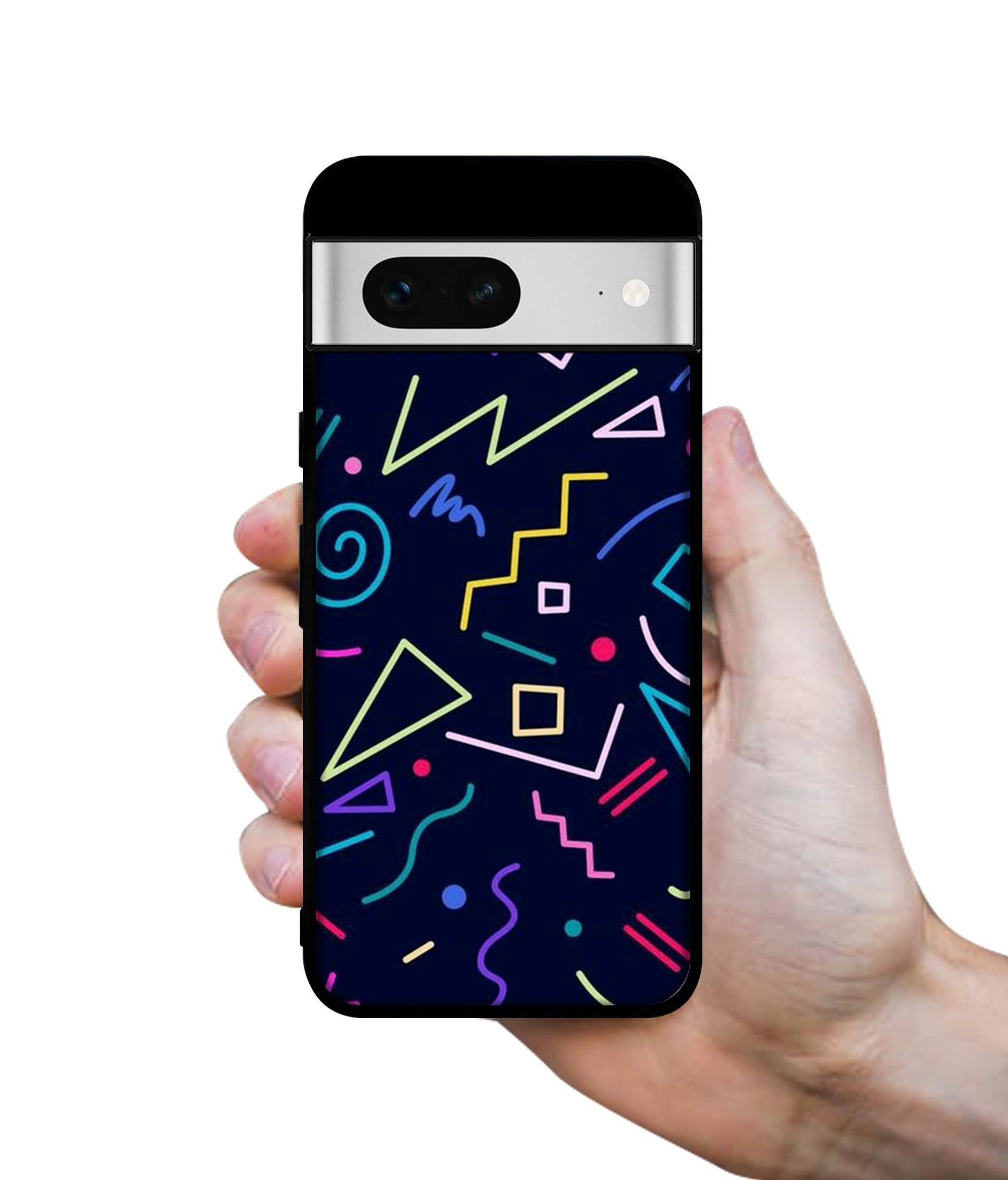 Retro Abstract Designer 2D Printed Back Case Cover for Google Pixel 7 5G