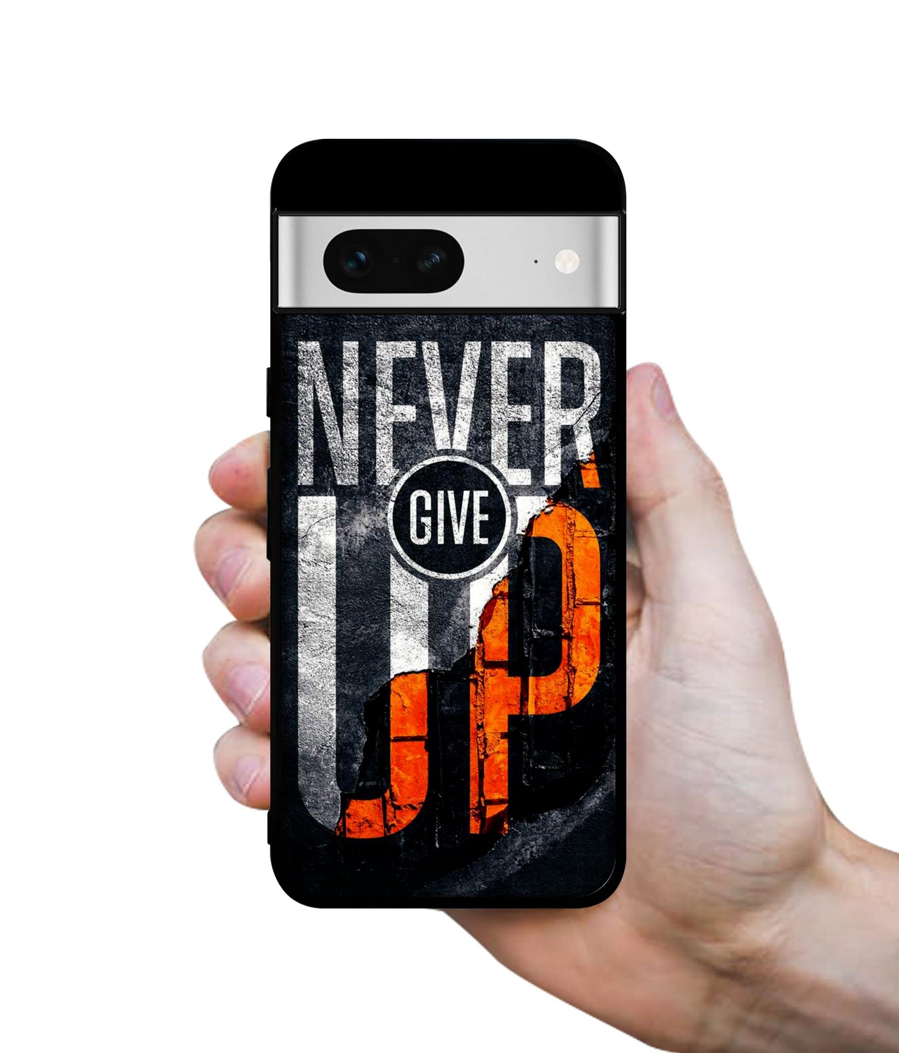 Never Give Up Designer 2D Printed Back Case Cover for Google Pixel 7 5G