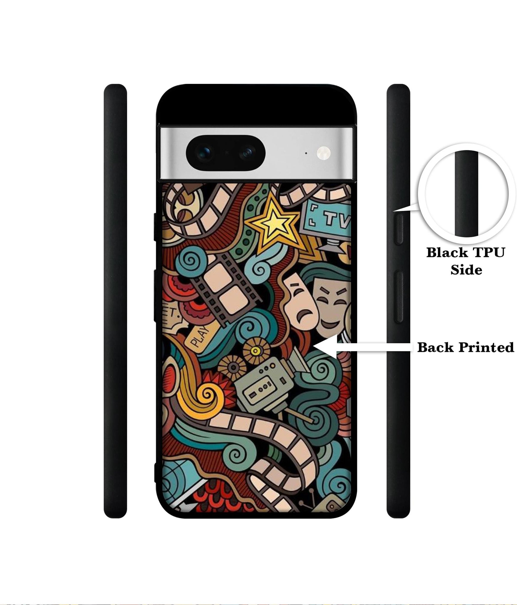 Movies Designer 2D Printed Back Case Cover for Google Pixel 7 5G