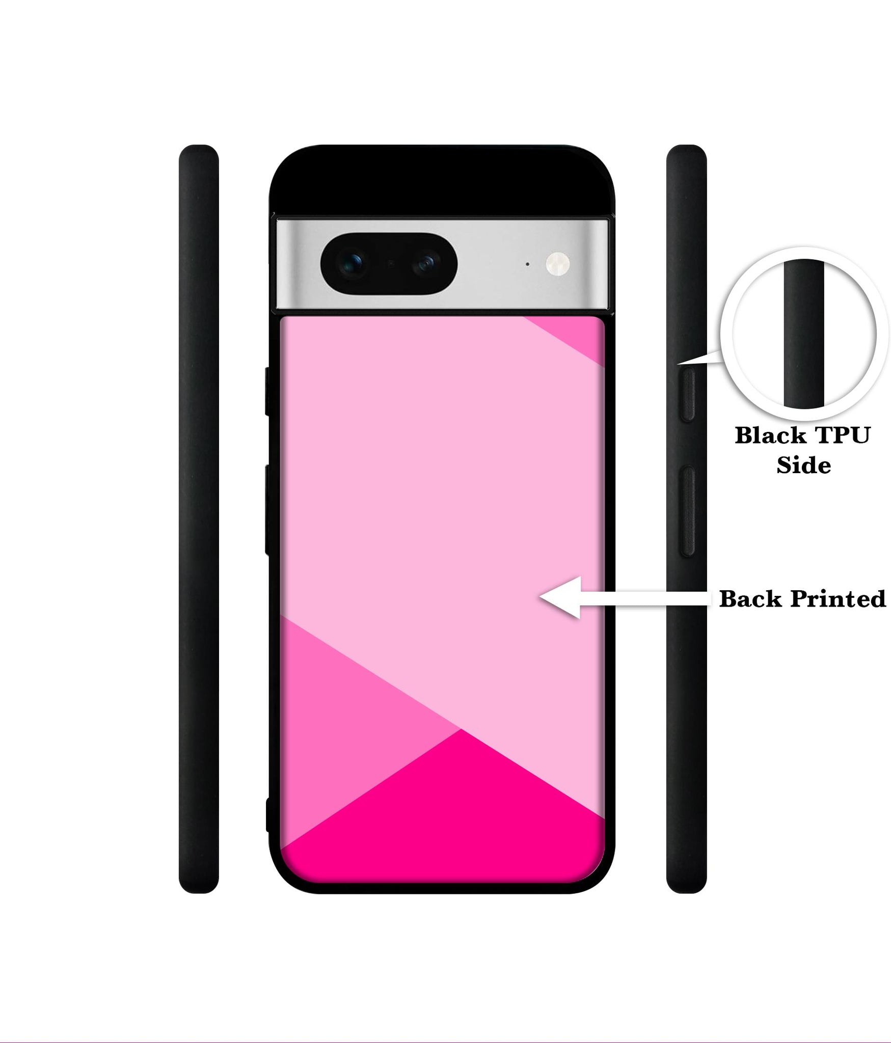 Pink Cross Vector Designer 2D Printed Back Case Cover for Google Pixel 7 5G