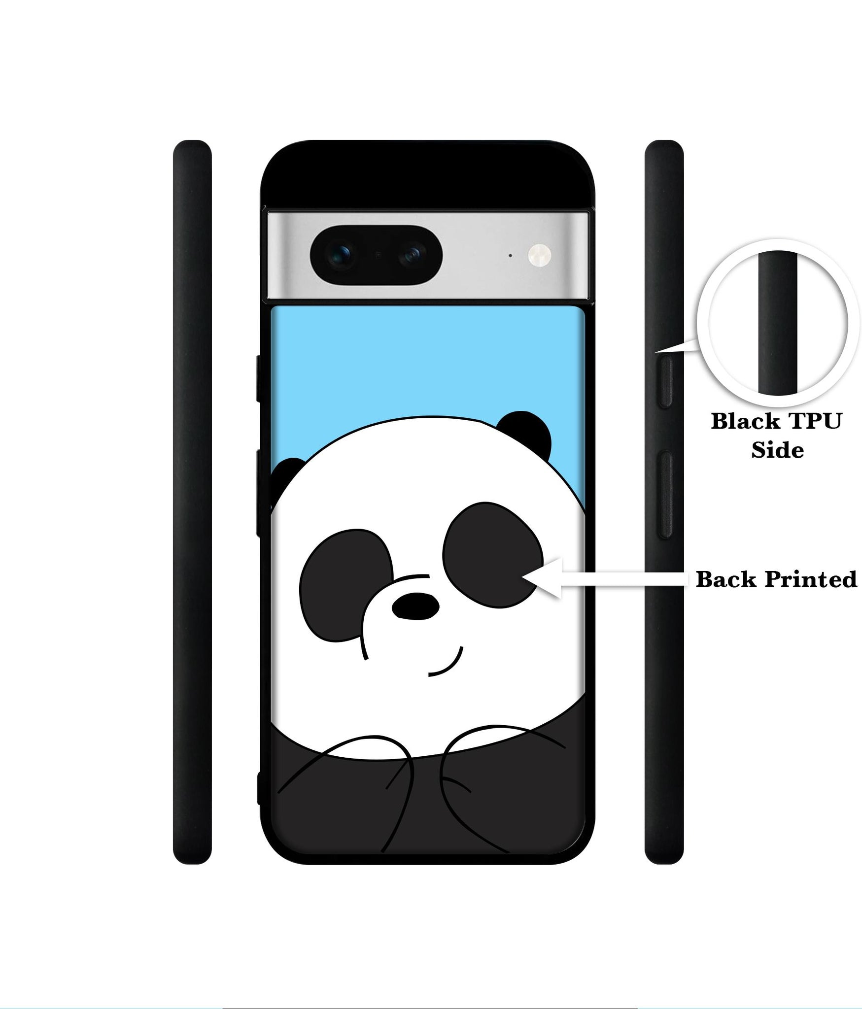 Cute Panda Designer 2D Printed Back Case Cover for Google Pixel 7 5G
