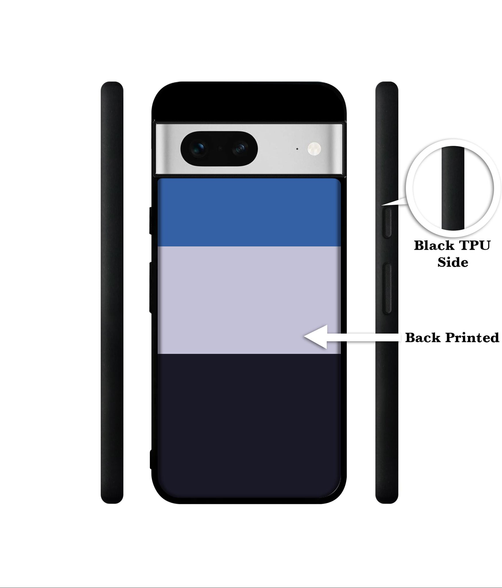 Three Color Stripes Designer 2D Printed Back Case Cover for Google Pixel 7 5G