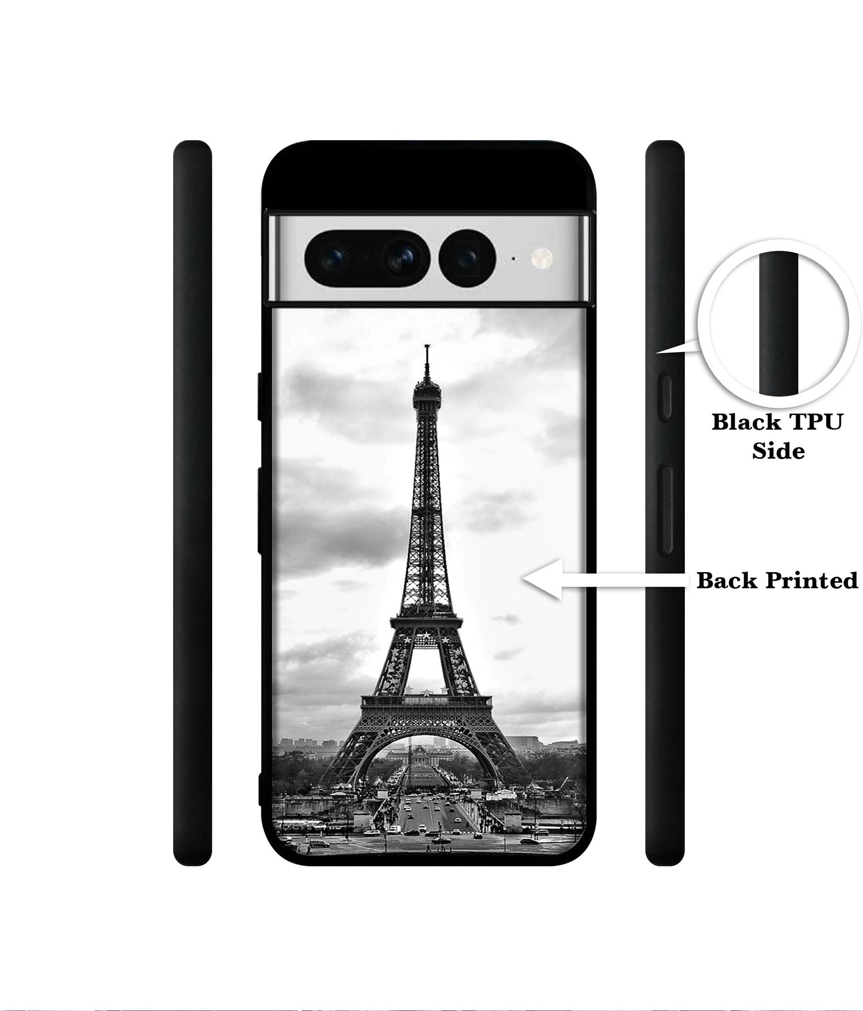 Eiffel Tower Designer 2D Printed Back Case Cover for Google Pixel 7 Pro 5G