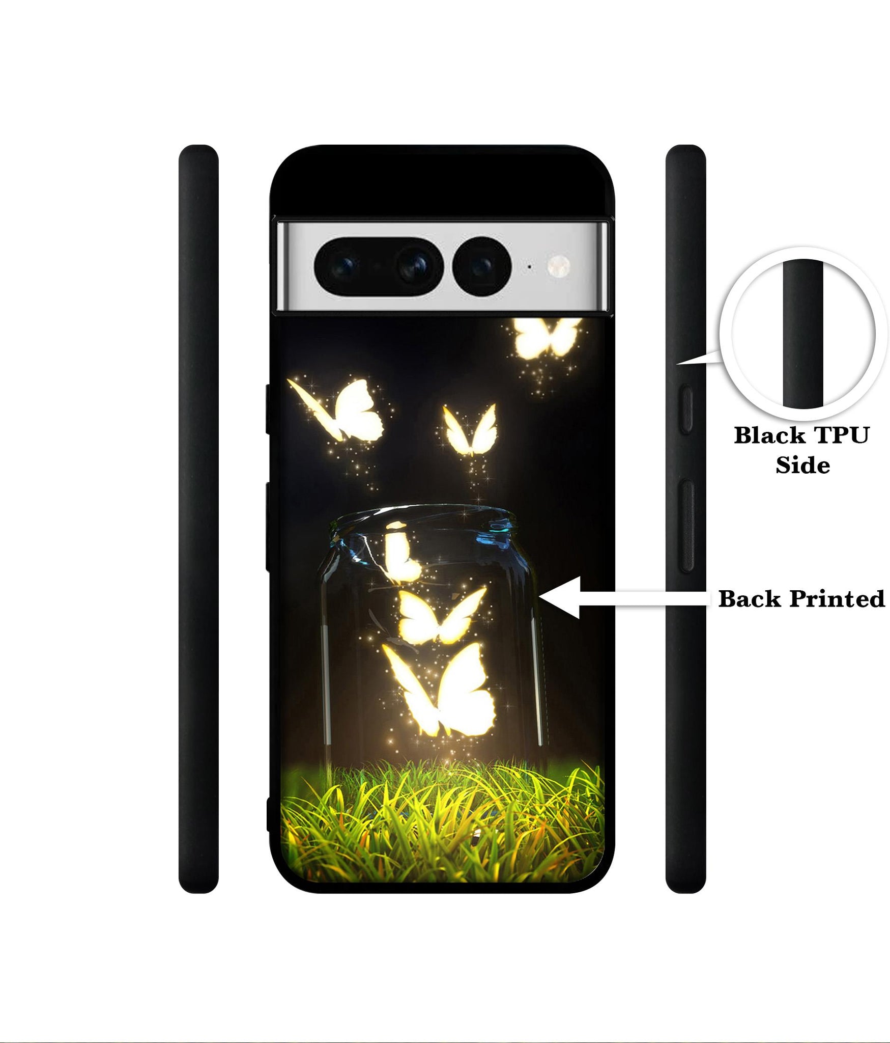 Butterfly Designer 2D Printed Back Case Cover for Google Pixel 7 Pro 5G