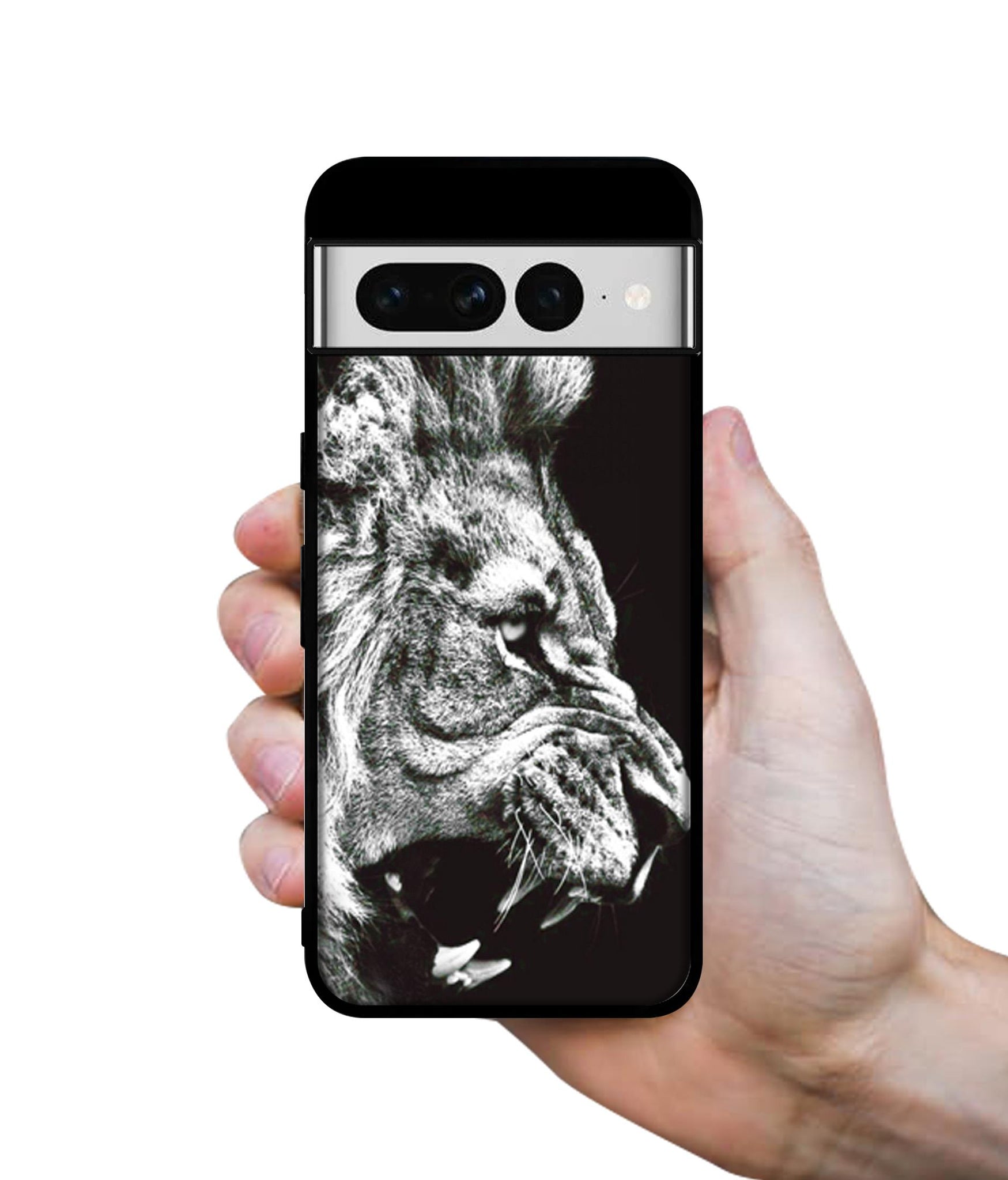 Angry Lion Designer 2D Printed Back Case Cover for Google Pixel 7 Pro 5G