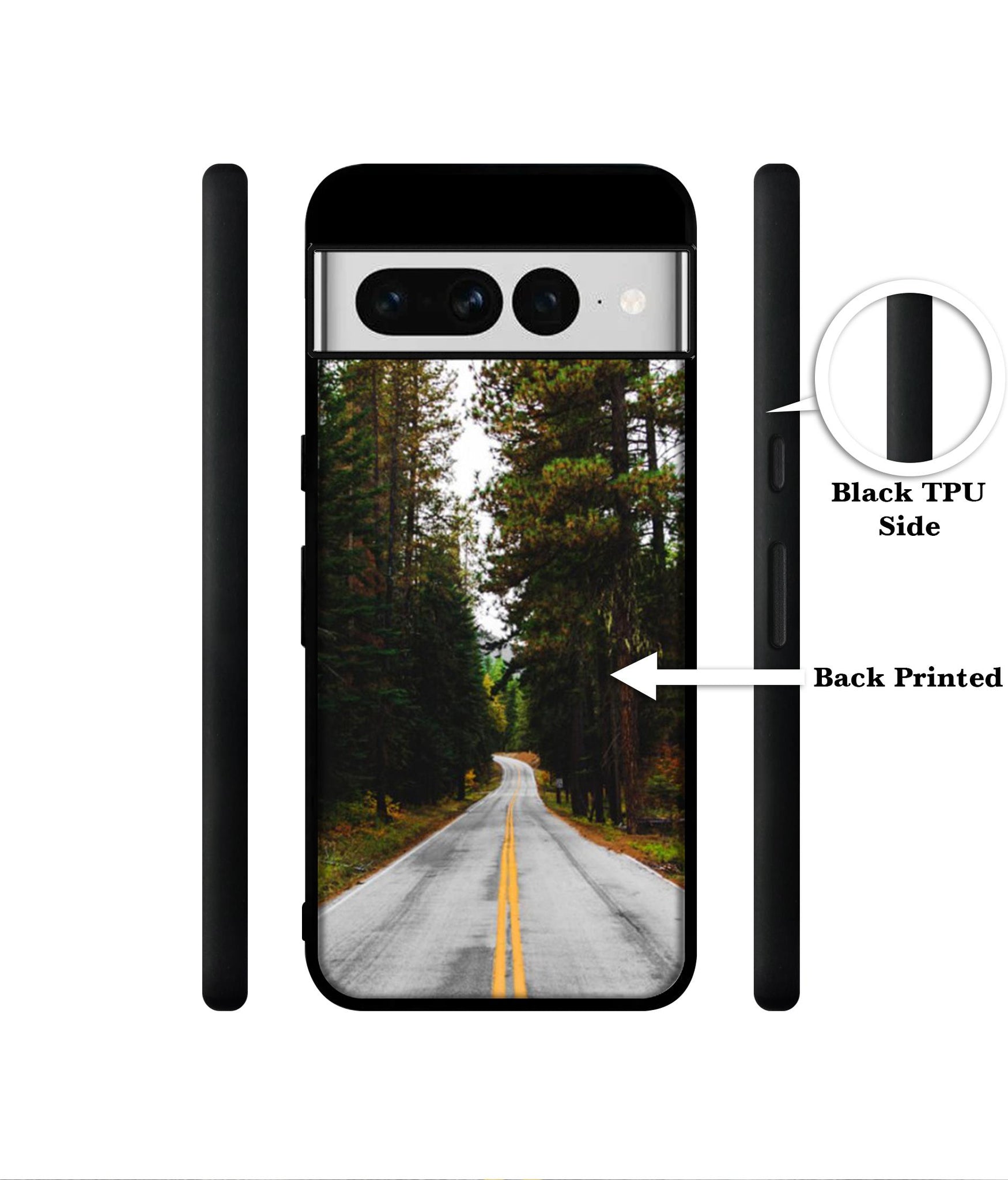 Road Photo Designer 2D Printed Back Case Cover for Google Pixel 7 Pro 5G