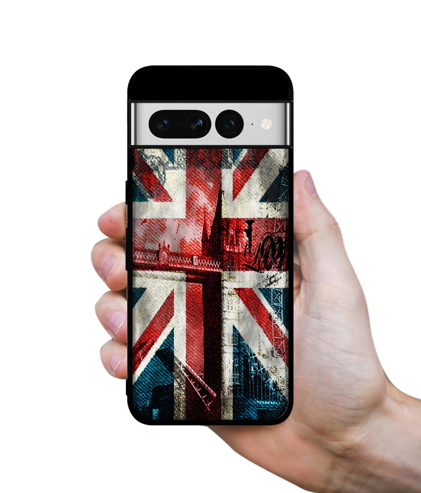 London Flag wallpaper Designer 2D Printed Back Case Cover for Google Pixel 7 Pro 5G