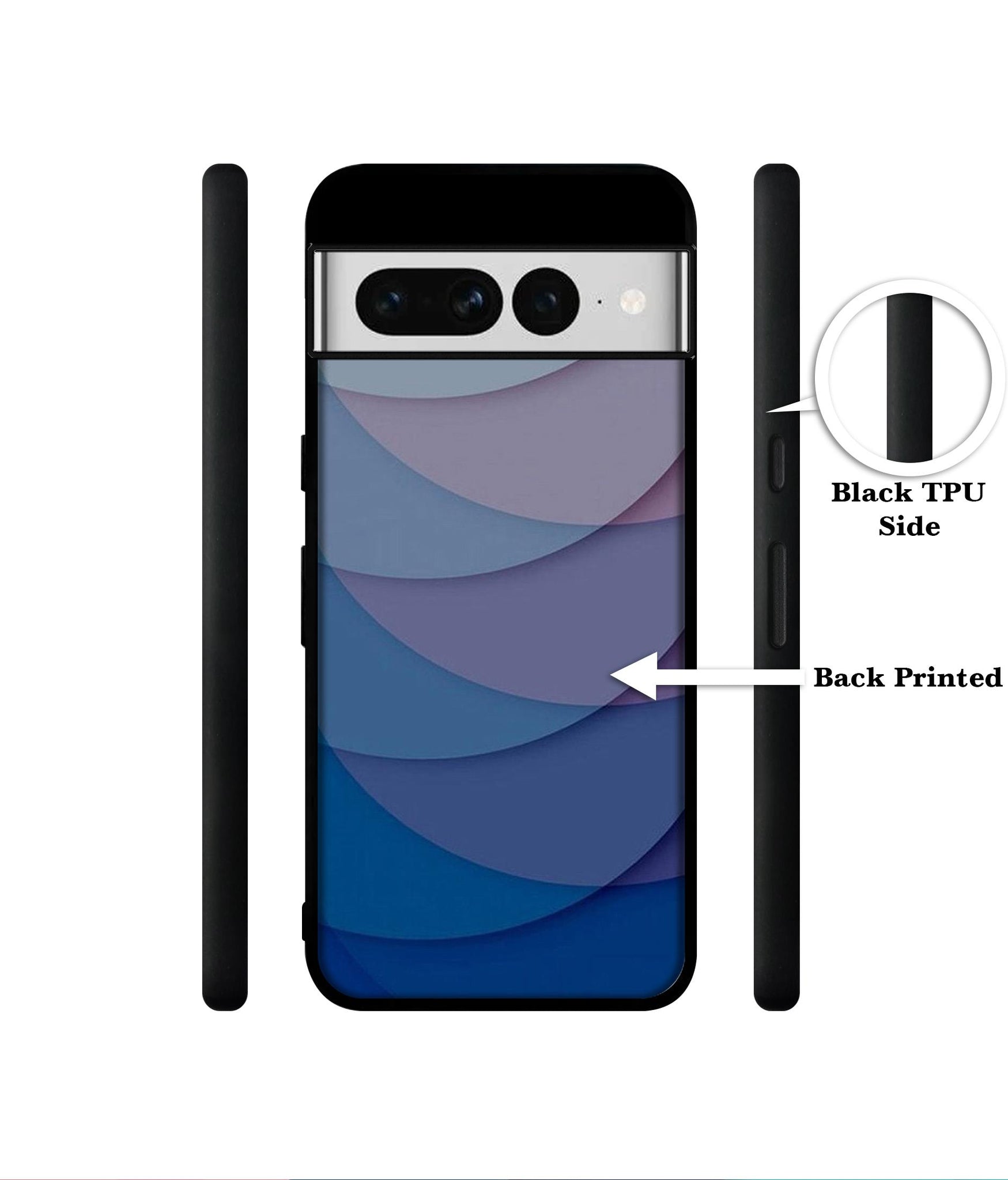 Waves Pattern Print Designer 2D Printed Back Case Cover for Google Pixel 7 Pro 5G