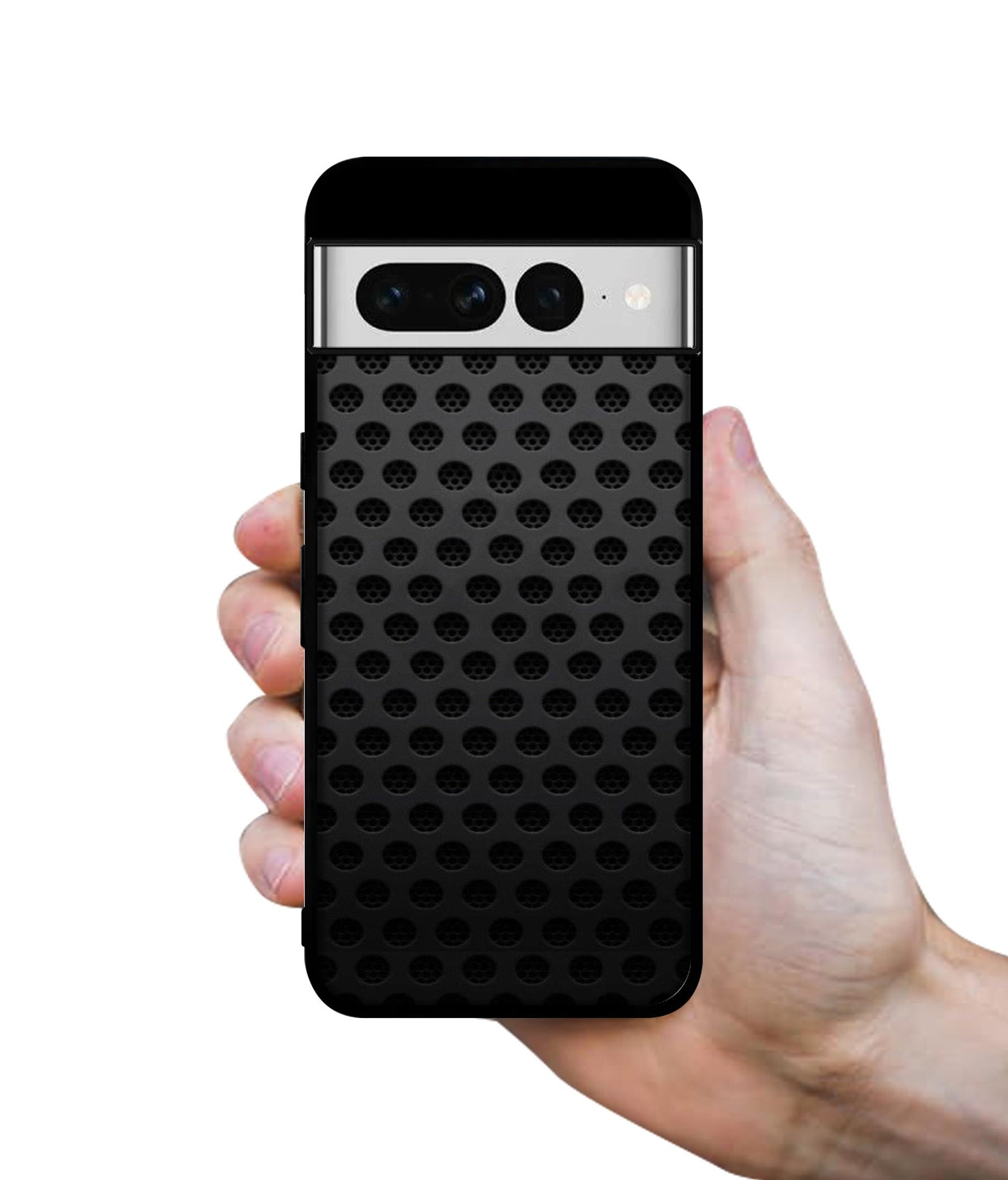 Black Circle Designer 2D Printed Back Case Cover for Google Pixel 7 Pro 5G