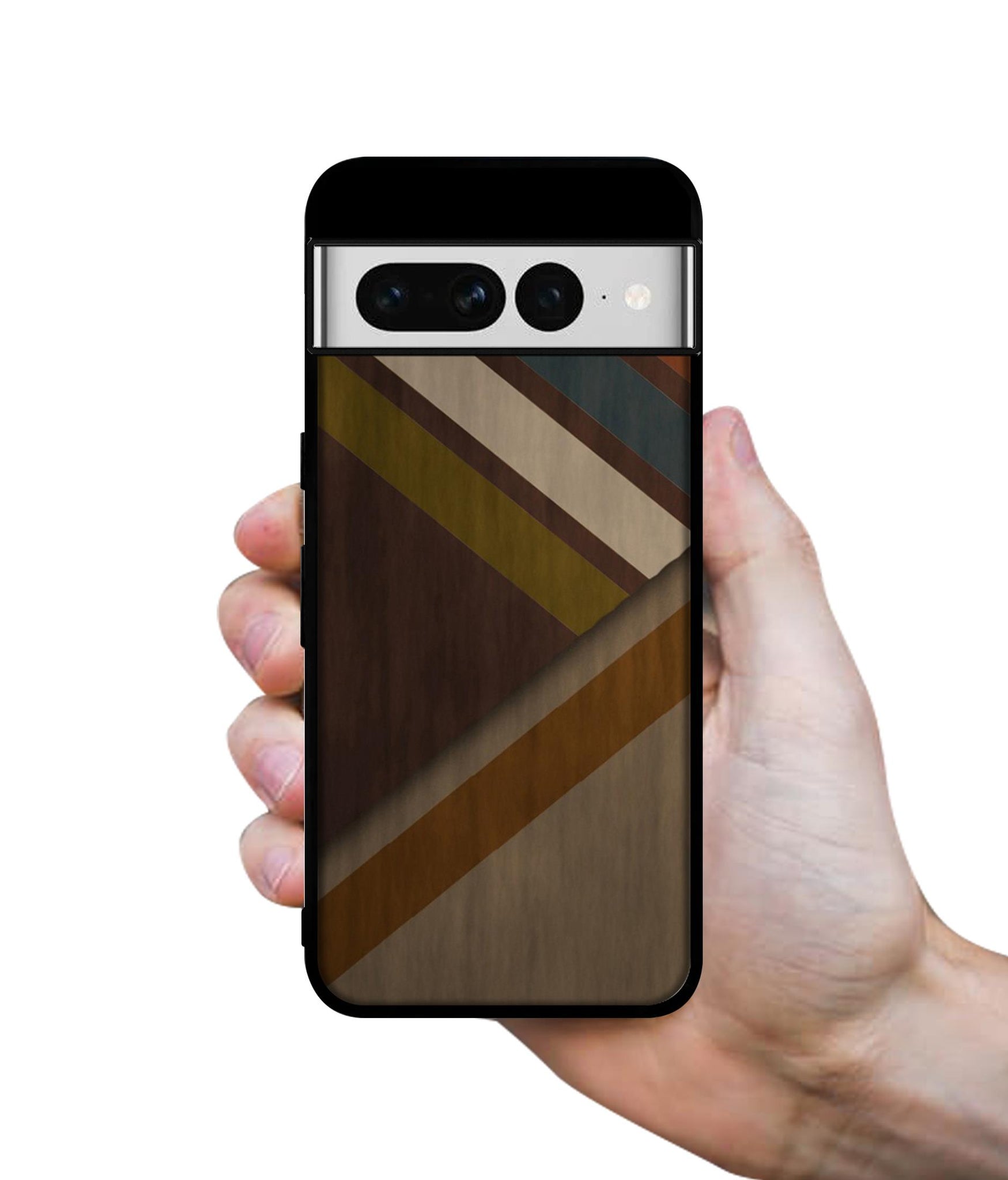 Colorful Wooden Pattern Designer 2D Printed Back Case Cover for Google Pixel 7 Pro 5G