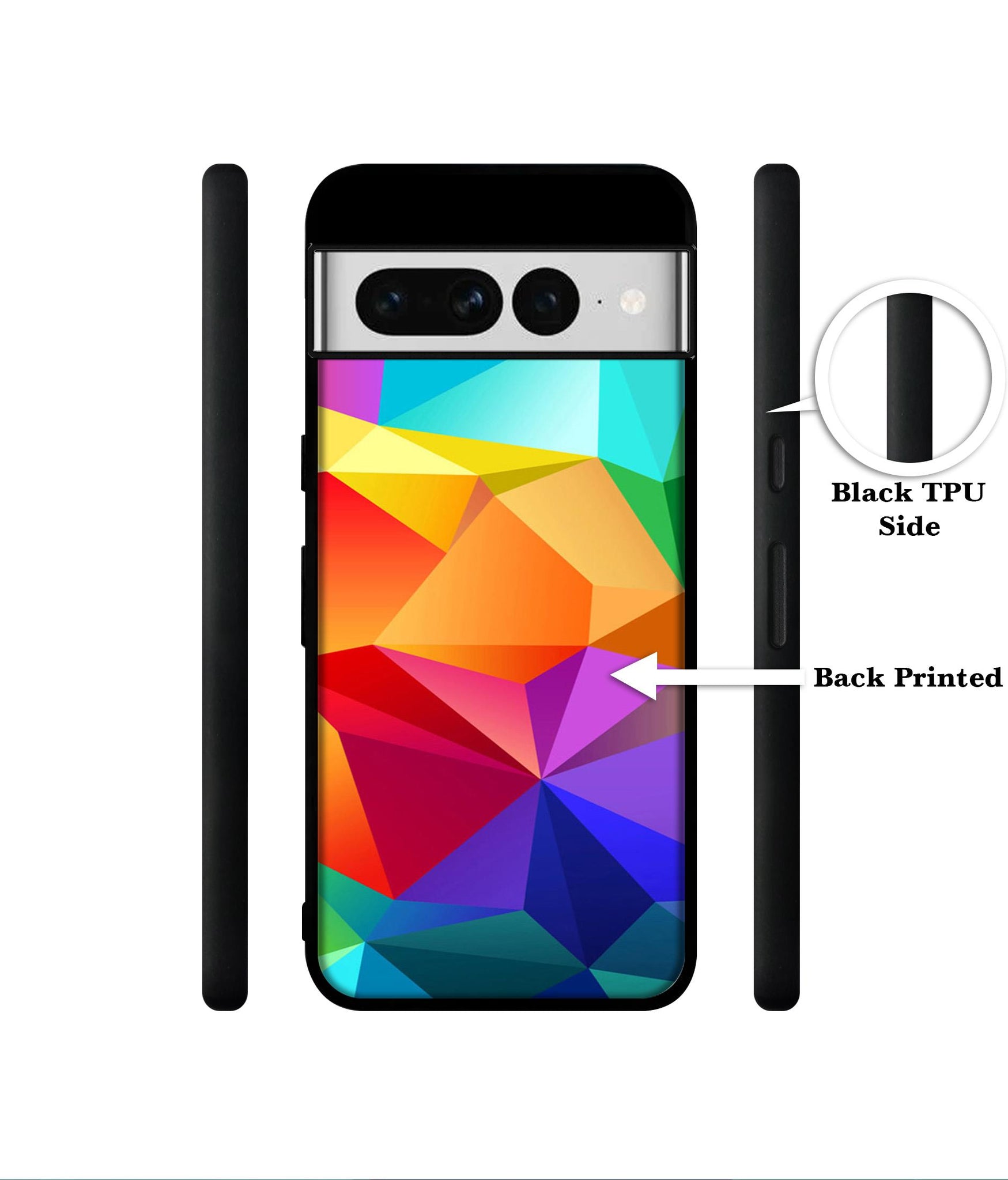 Colorful Pattern Designer 2D Printed Back Case Cover for Google Pixel 7 Pro 5G