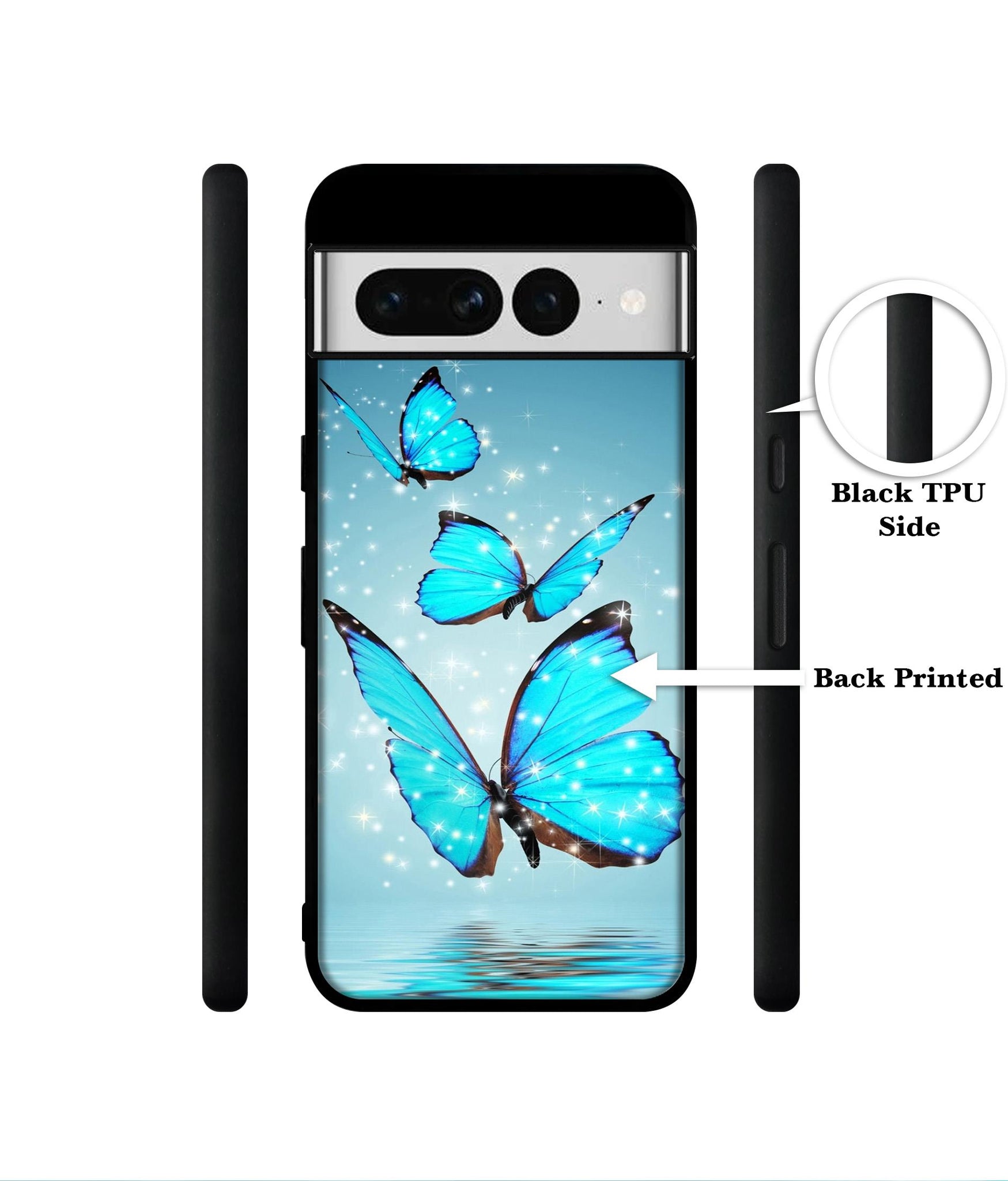 Flying Butterflies Designer 2D Printed Back Case Cover for Google Pixel 7 Pro 5G