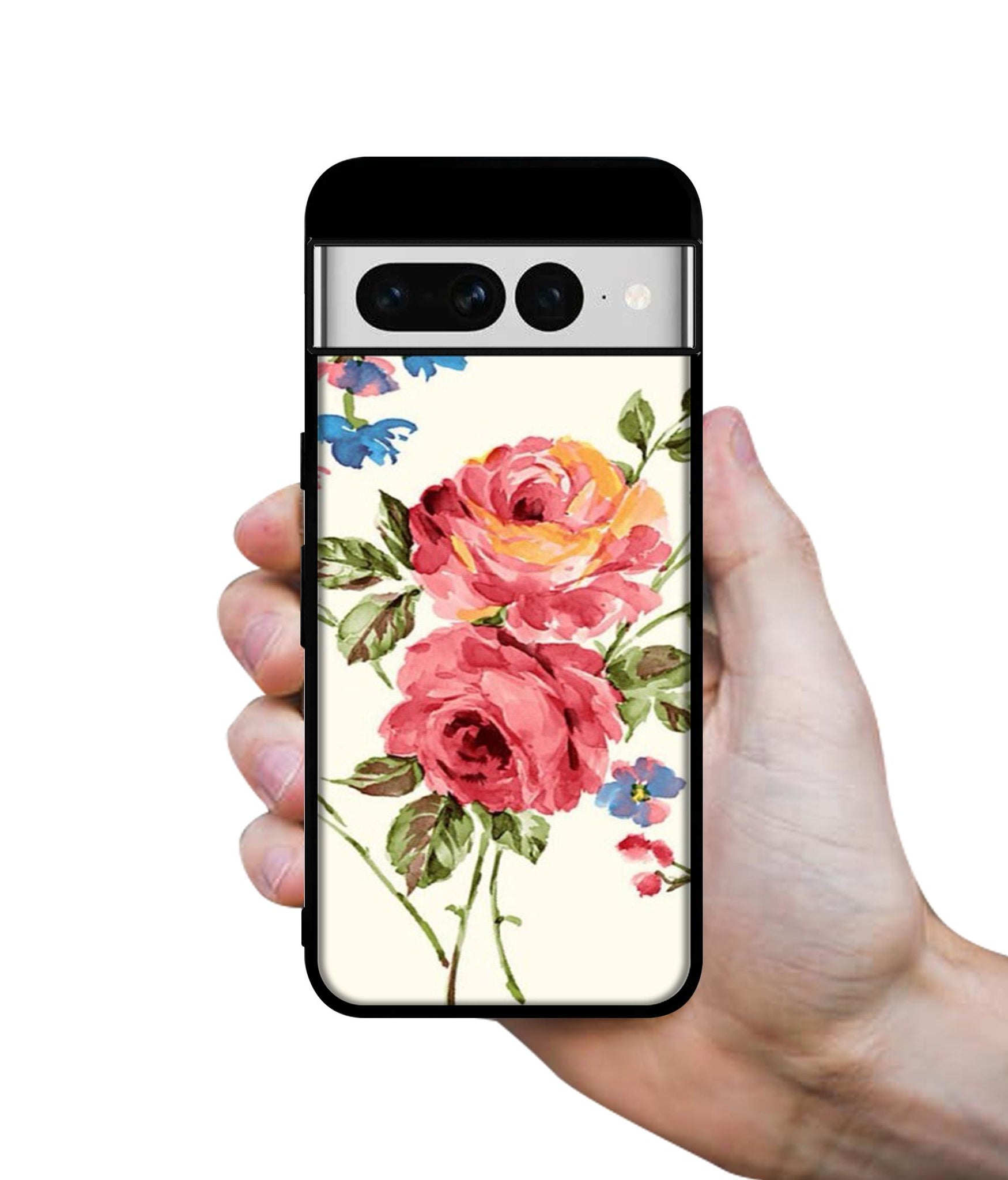 Vintage Painting Flower Designer 2D Printed Back Case Cover for Google Pixel 7 Pro 5G