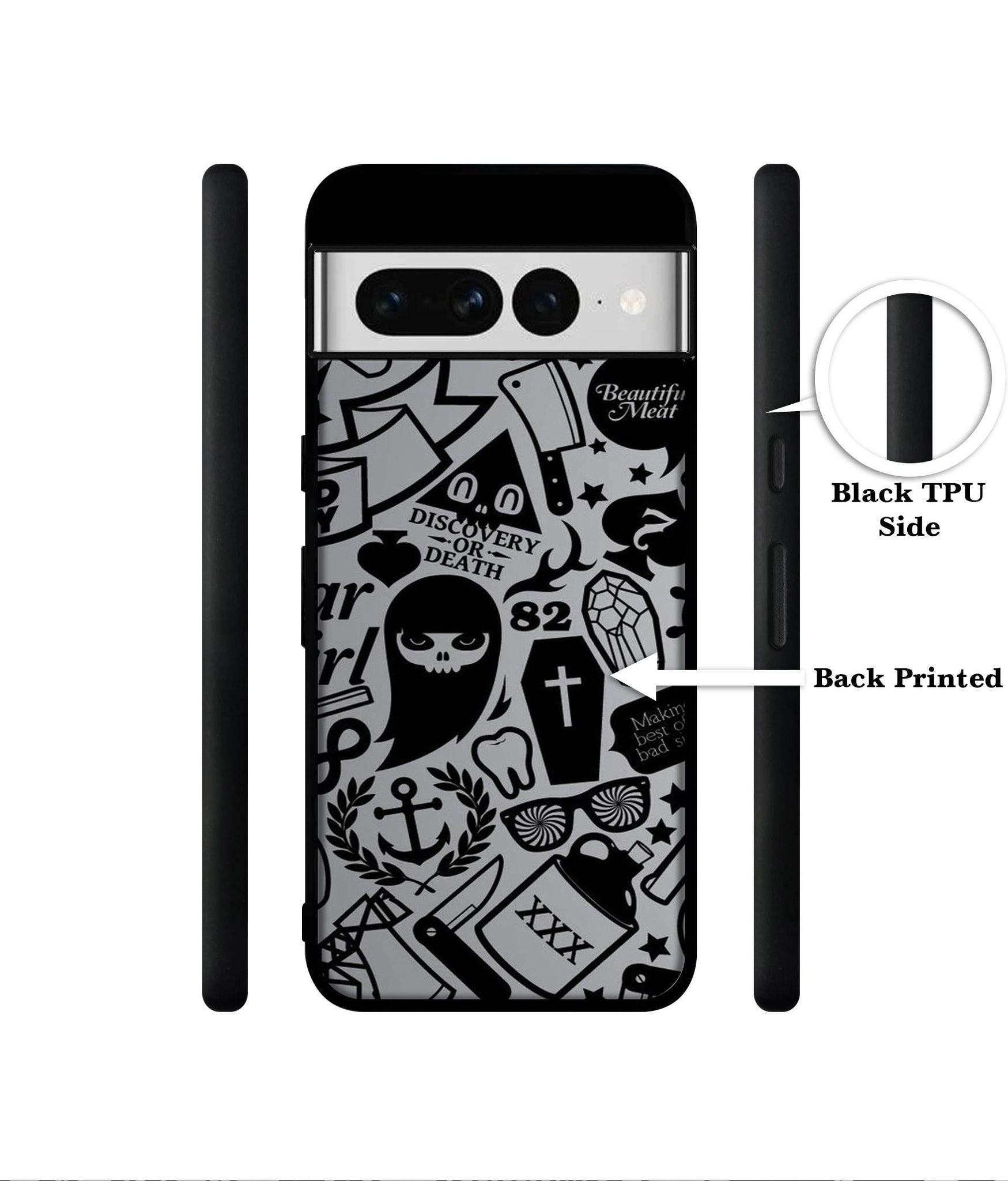 Discover Or Death Designer 2D Printed Back Case Cover for Google Pixel 7 Pro 5G