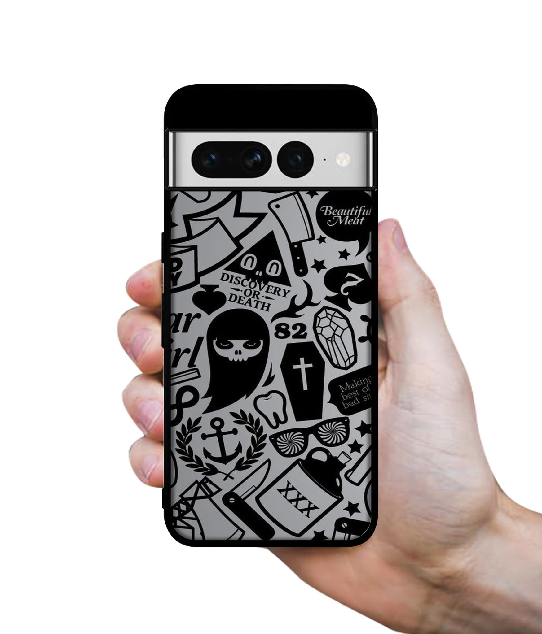 Discover Or Death Designer 2D Printed Back Case Cover for Google Pixel 7 Pro 5G