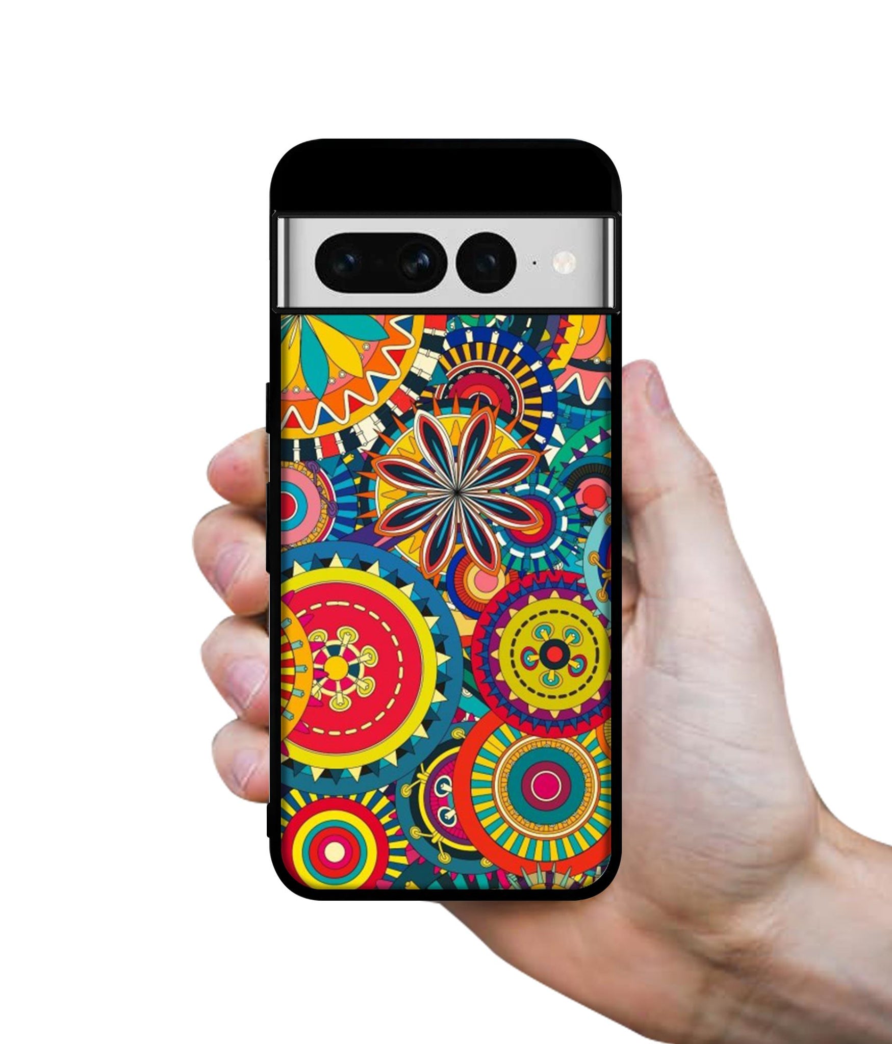 Ring Pattern Print Designer 2D Printed Back Case Cover for Google Pixel 7 Pro 5G