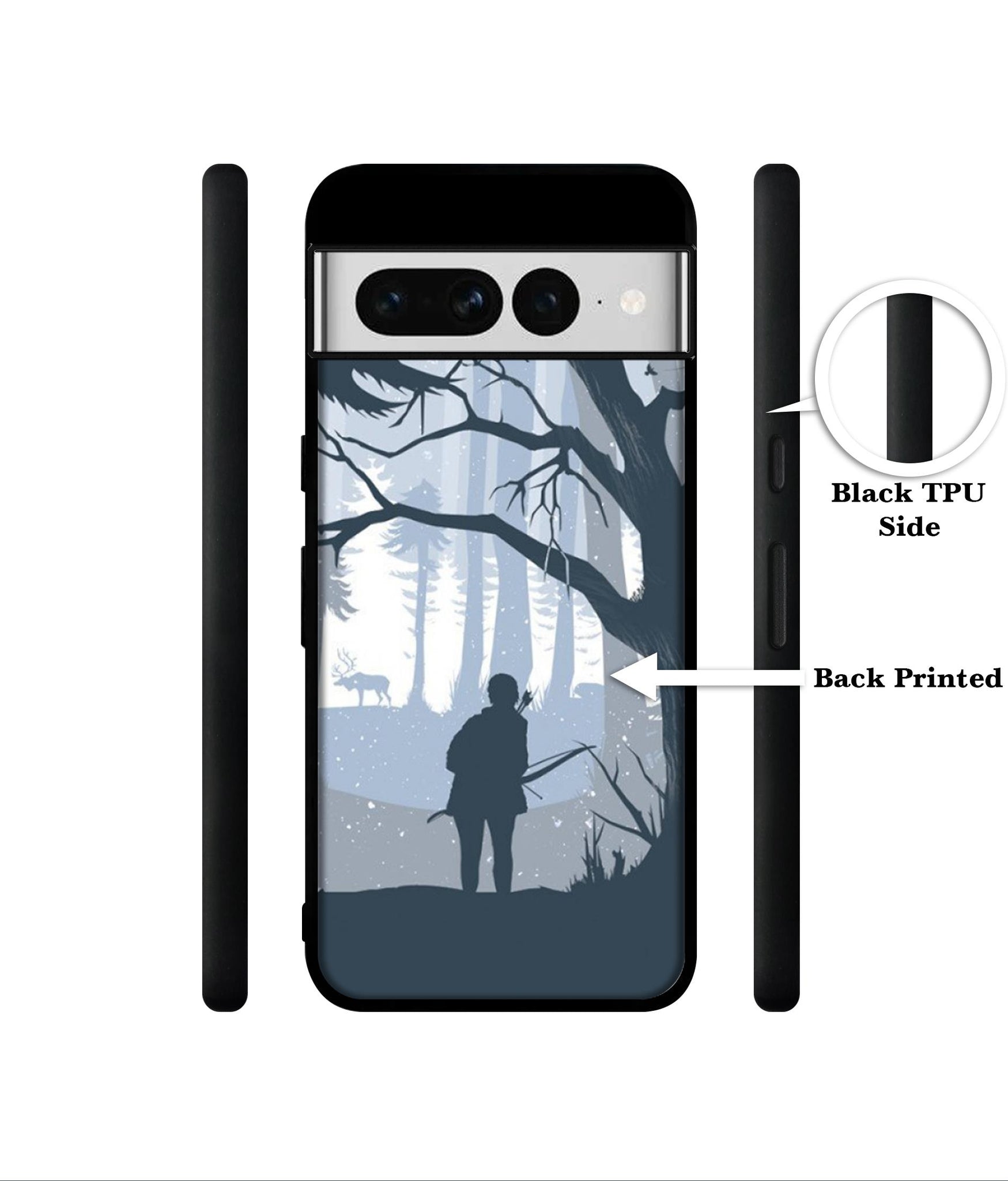 Hunter Designer 2D Printed Back Case Cover for Google Pixel 7 Pro 5G