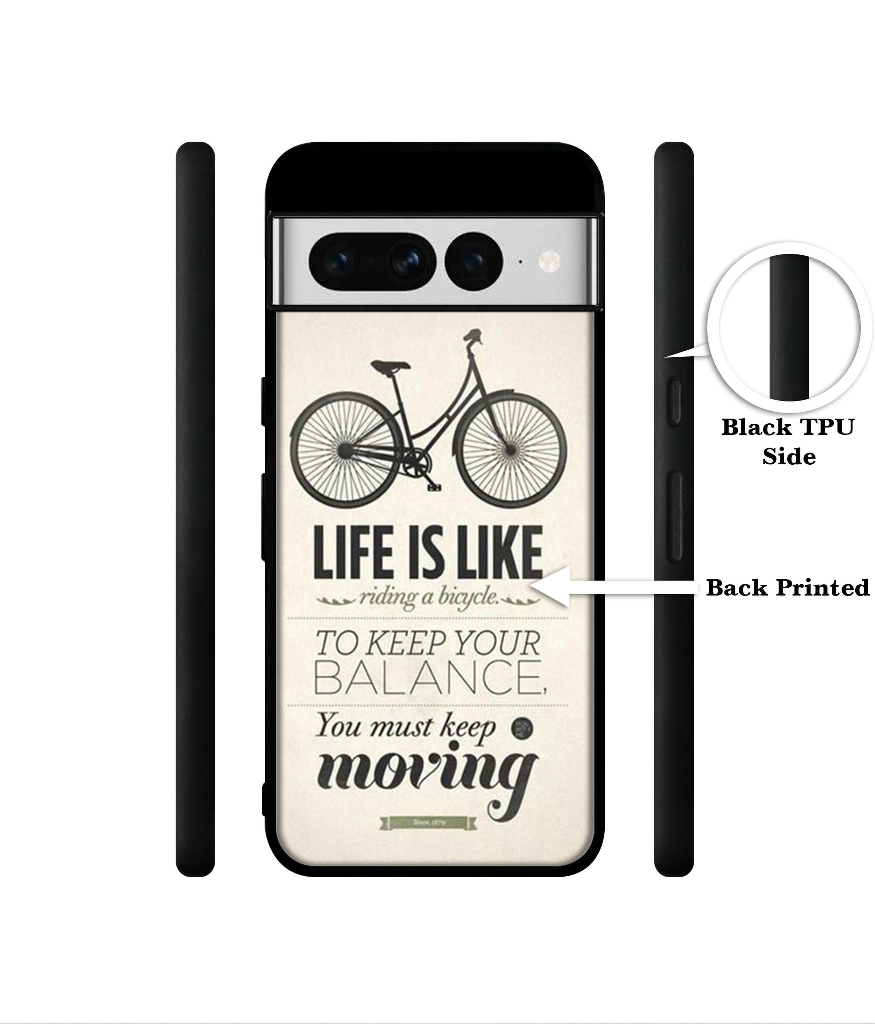 Life is Like Moving Designer 2D Printed Back Case Cover for Google Pixel 7 Pro 5G