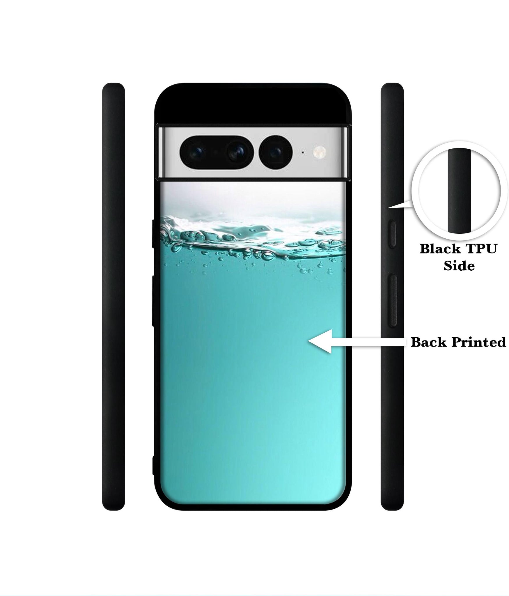 Half Fill Designer 2D Printed Back Case Cover for Google Pixel 7 Pro 5G