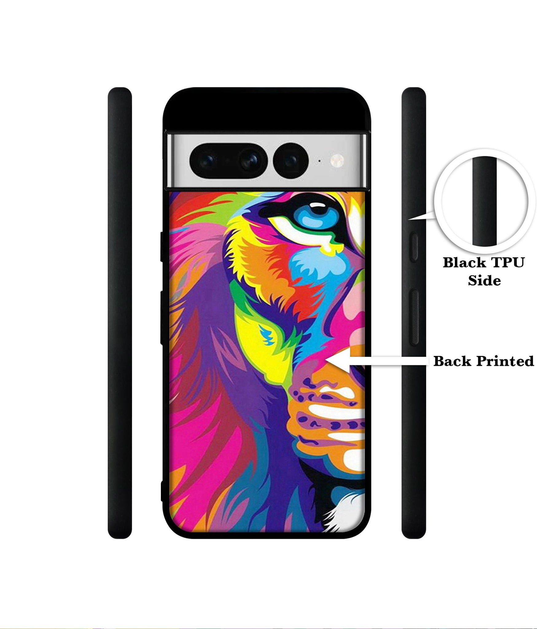 Lion Designer 2D Printed Back Case Cover for Google Pixel 7 Pro 5G
