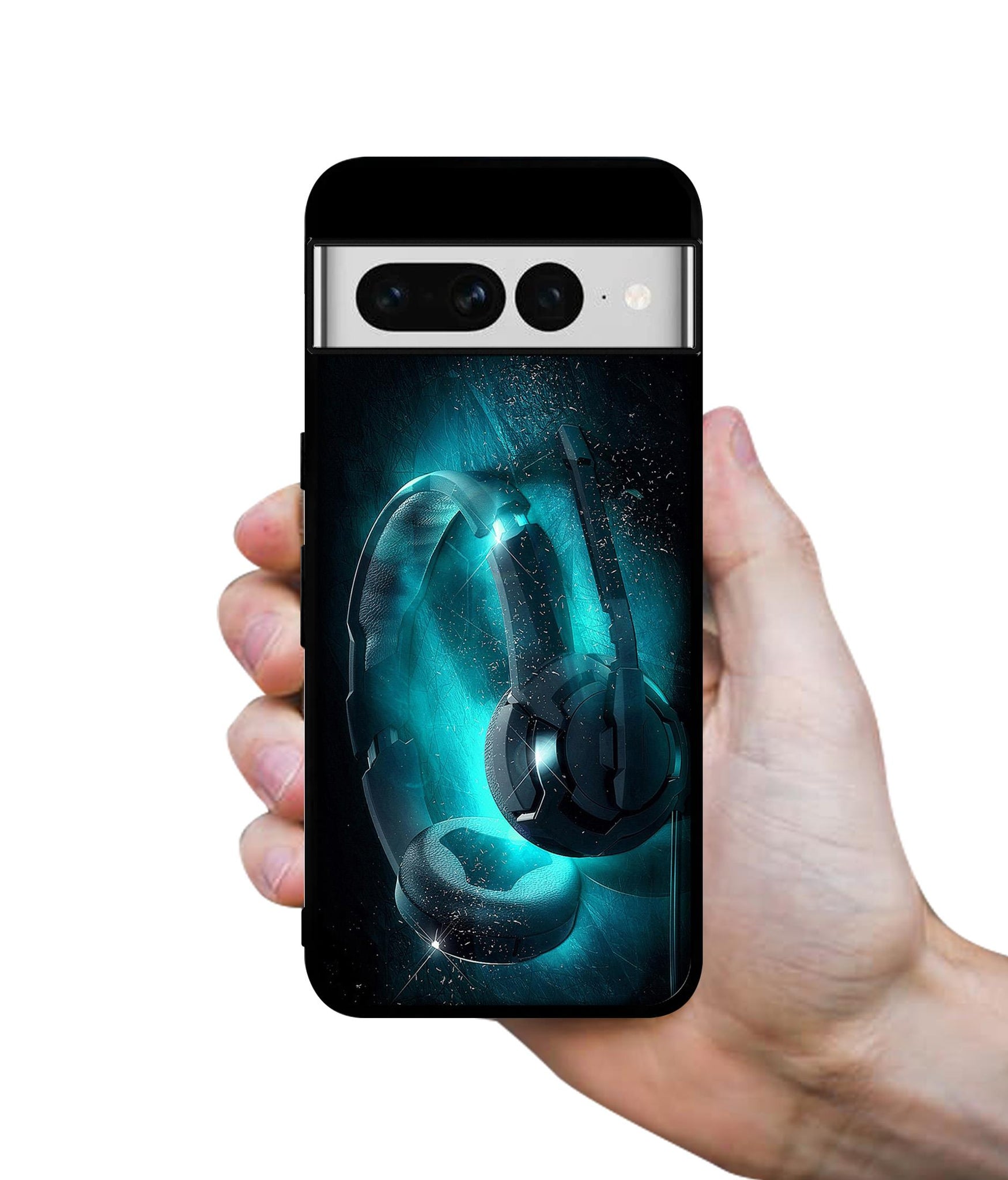 Cool Headphone Designer 2D Printed Back Case Cover for Google Pixel 7 Pro 5G