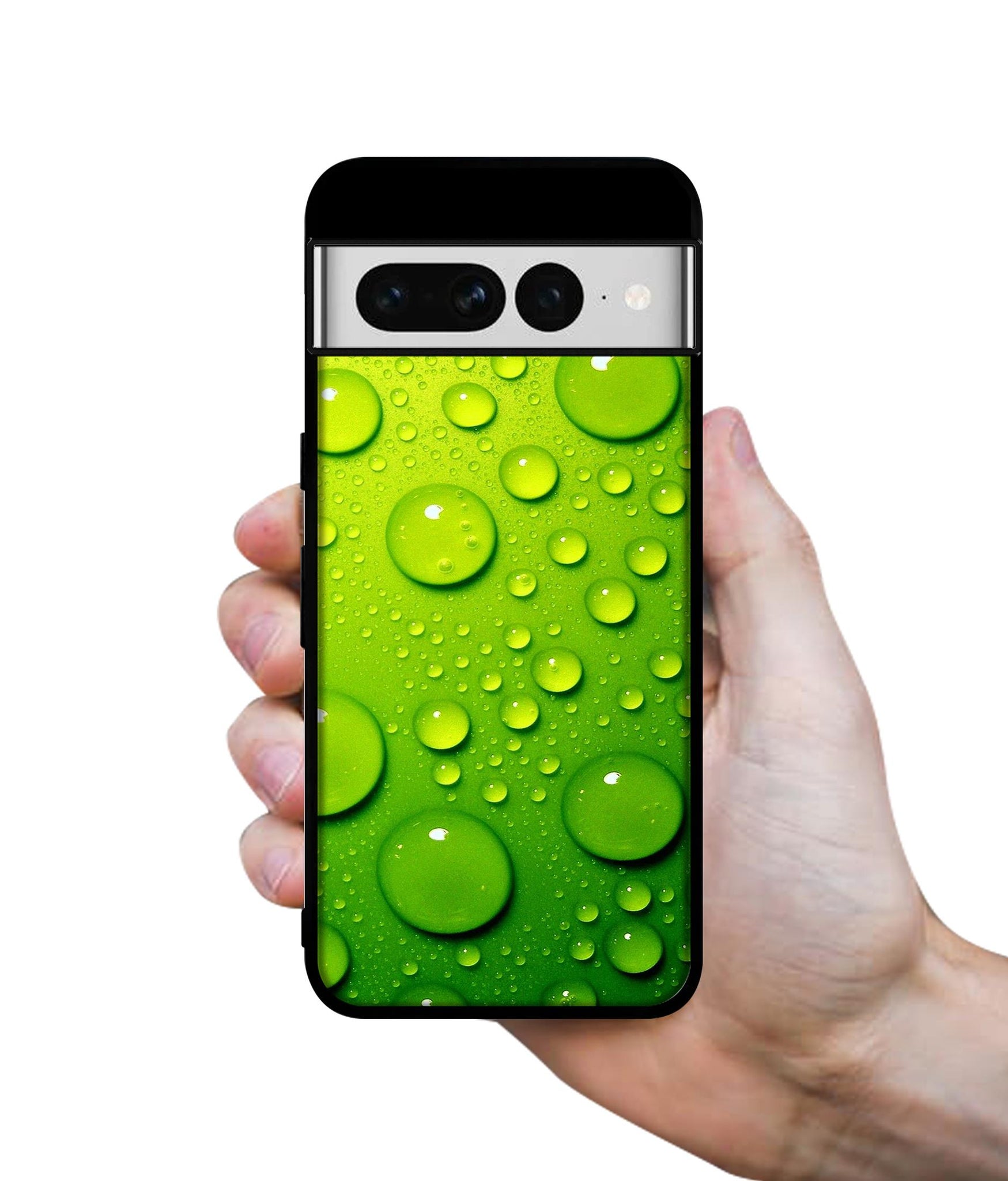 Green Bubbles Designer 2D Printed Back Case Cover for Google Pixel 7 Pro 5G
