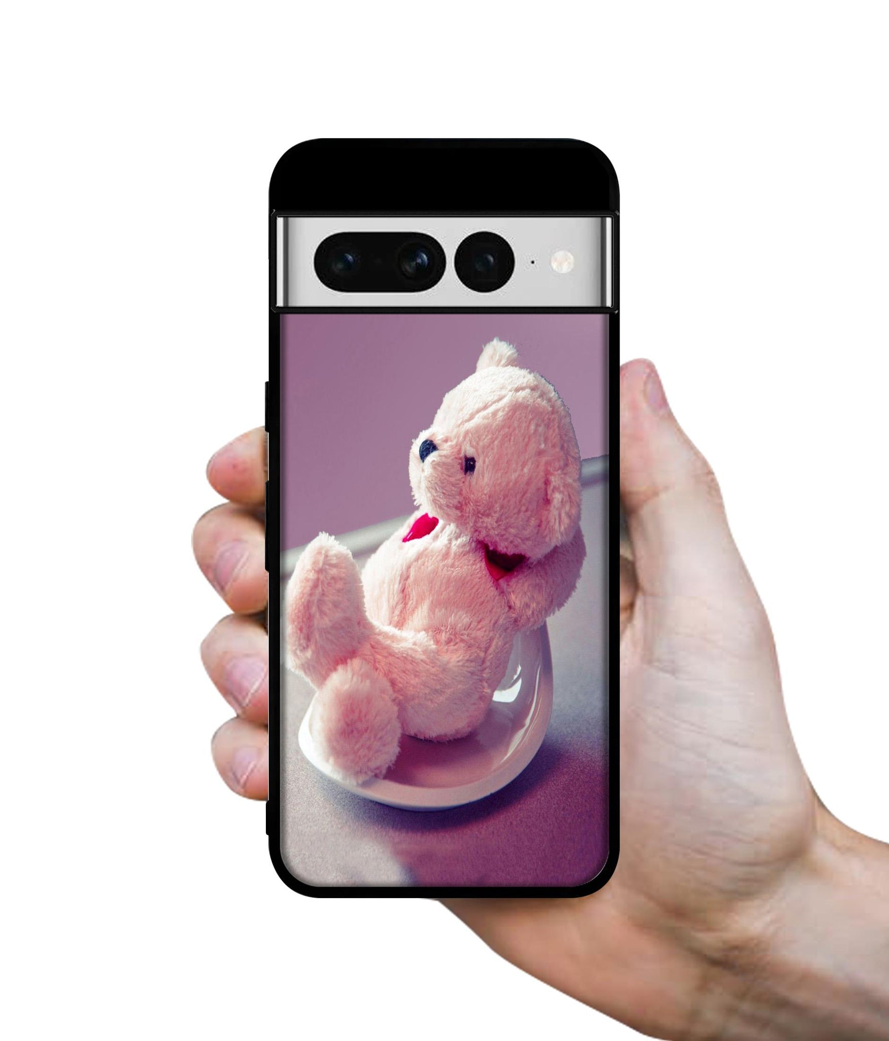 Cute Teddy Bear Designer 2D Printed Back Case Cover for Google Pixel 7 Pro 5G