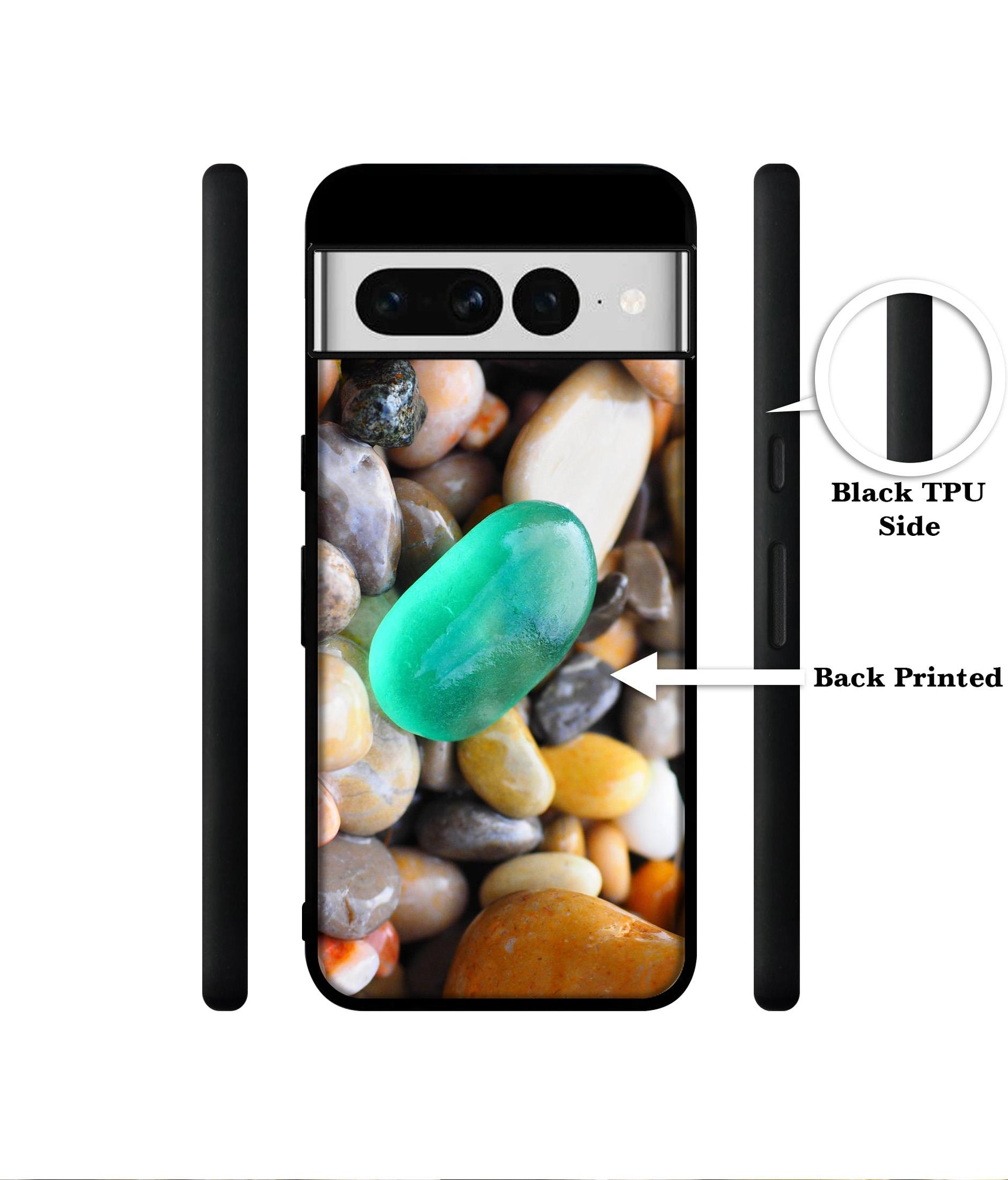 Sea Stones Designer 2D Printed Back Case Cover for Google Pixel 7 Pro 5G