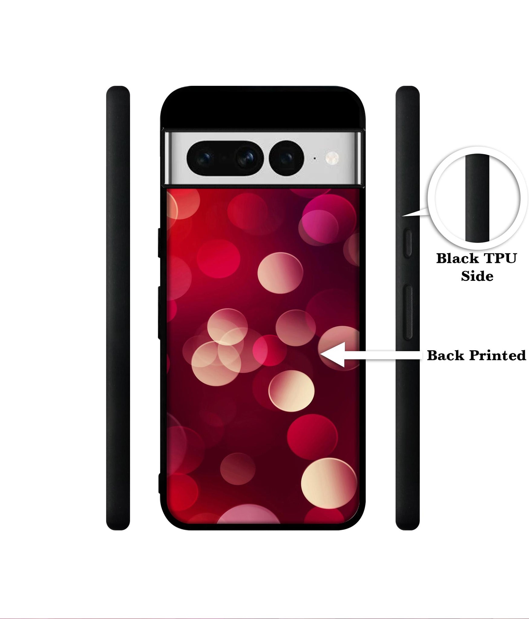 3D Circles Designer 2D Printed Back Case Cover for Google Pixel 7 Pro 5G