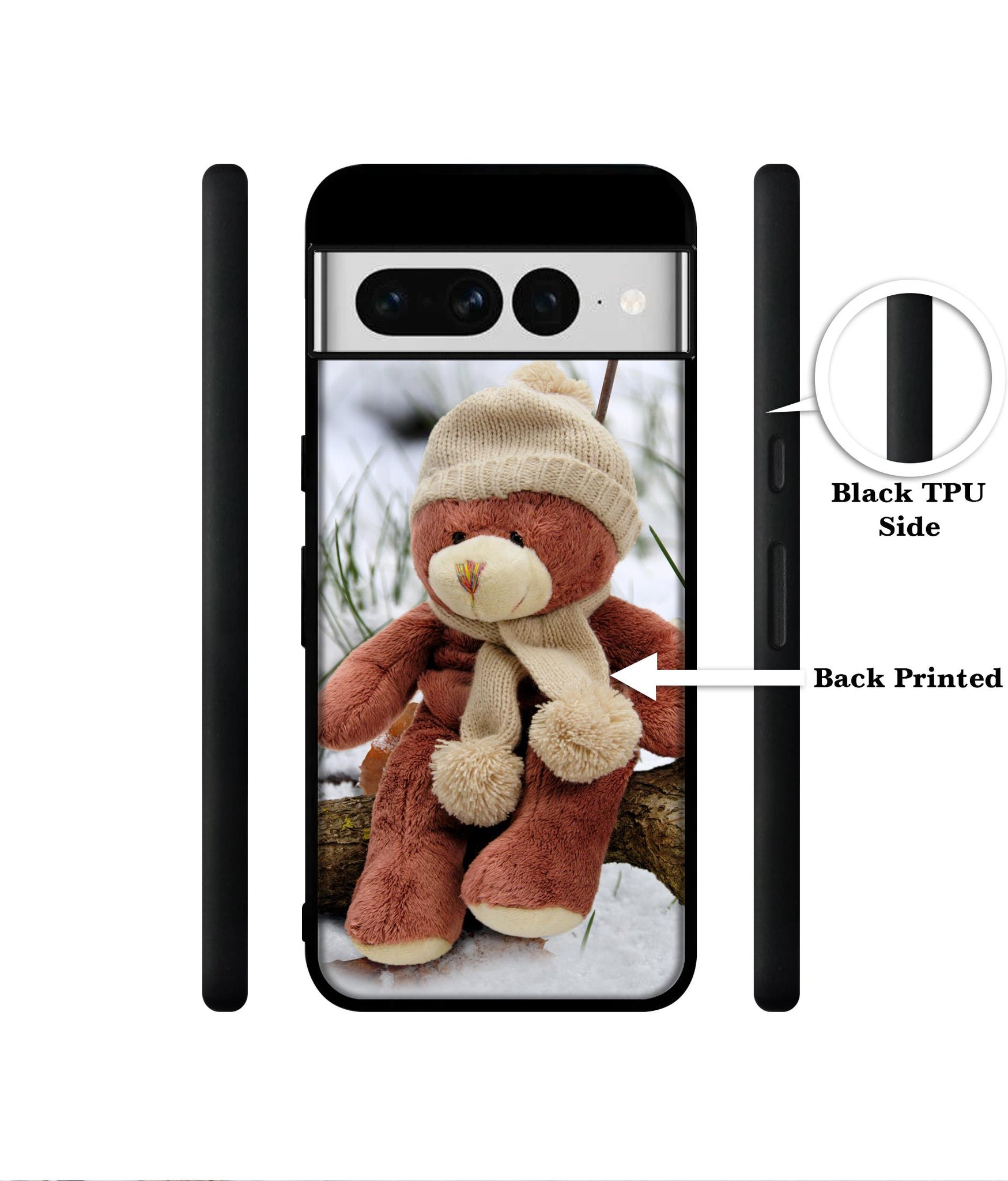 Woolen Bear Designer 2D Printed Back Case Cover for Google Pixel 7 Pro 5G