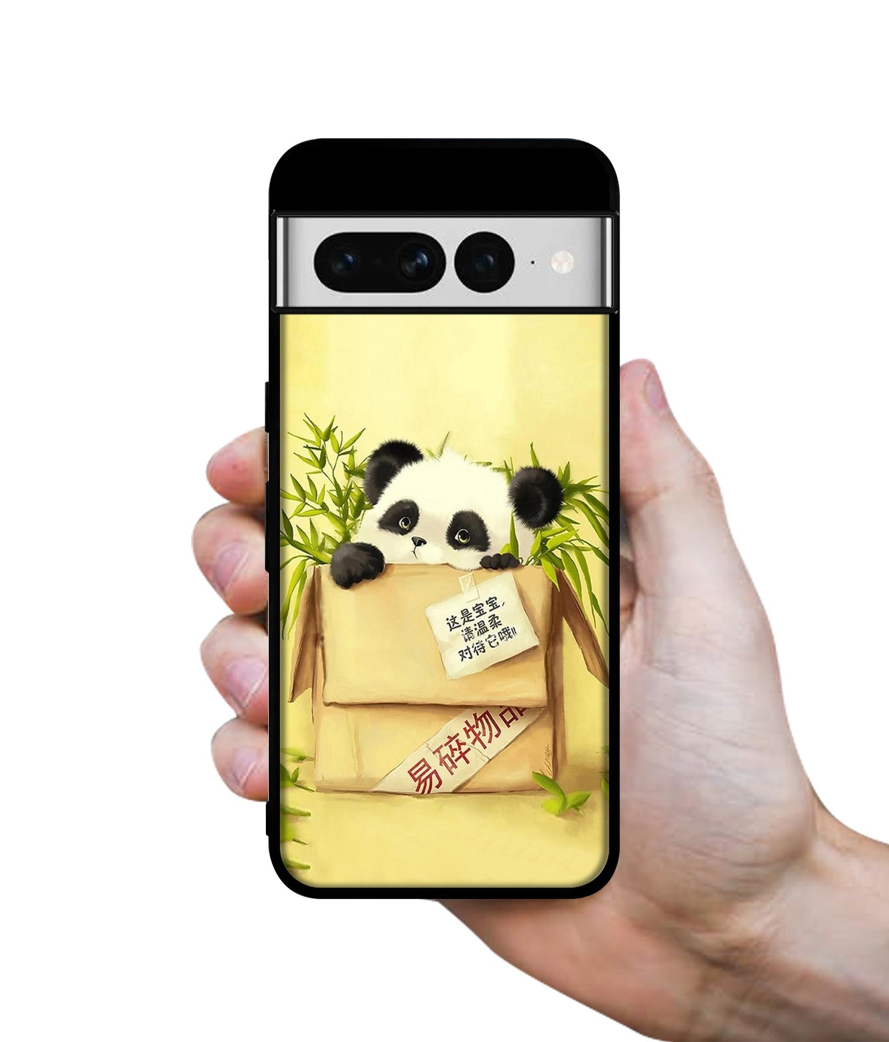 Panda In Box Designer 2D Printed Back Case Cover for Google Pixel 7 Pro 5G