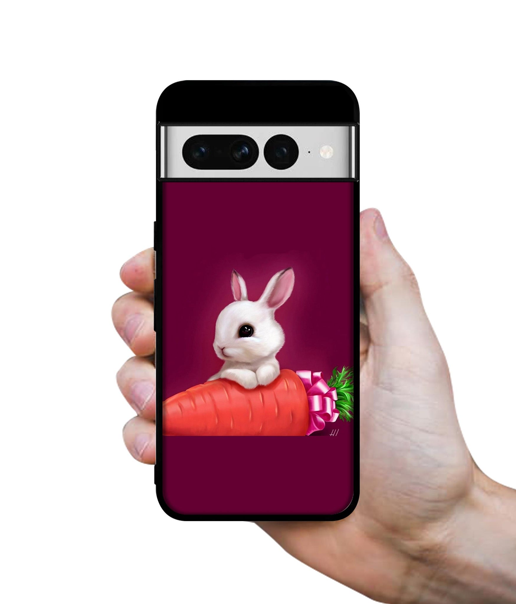 Bunny With Carrot Designer 2D Printed Back Case Cover for Google Pixel 7 Pro 5G