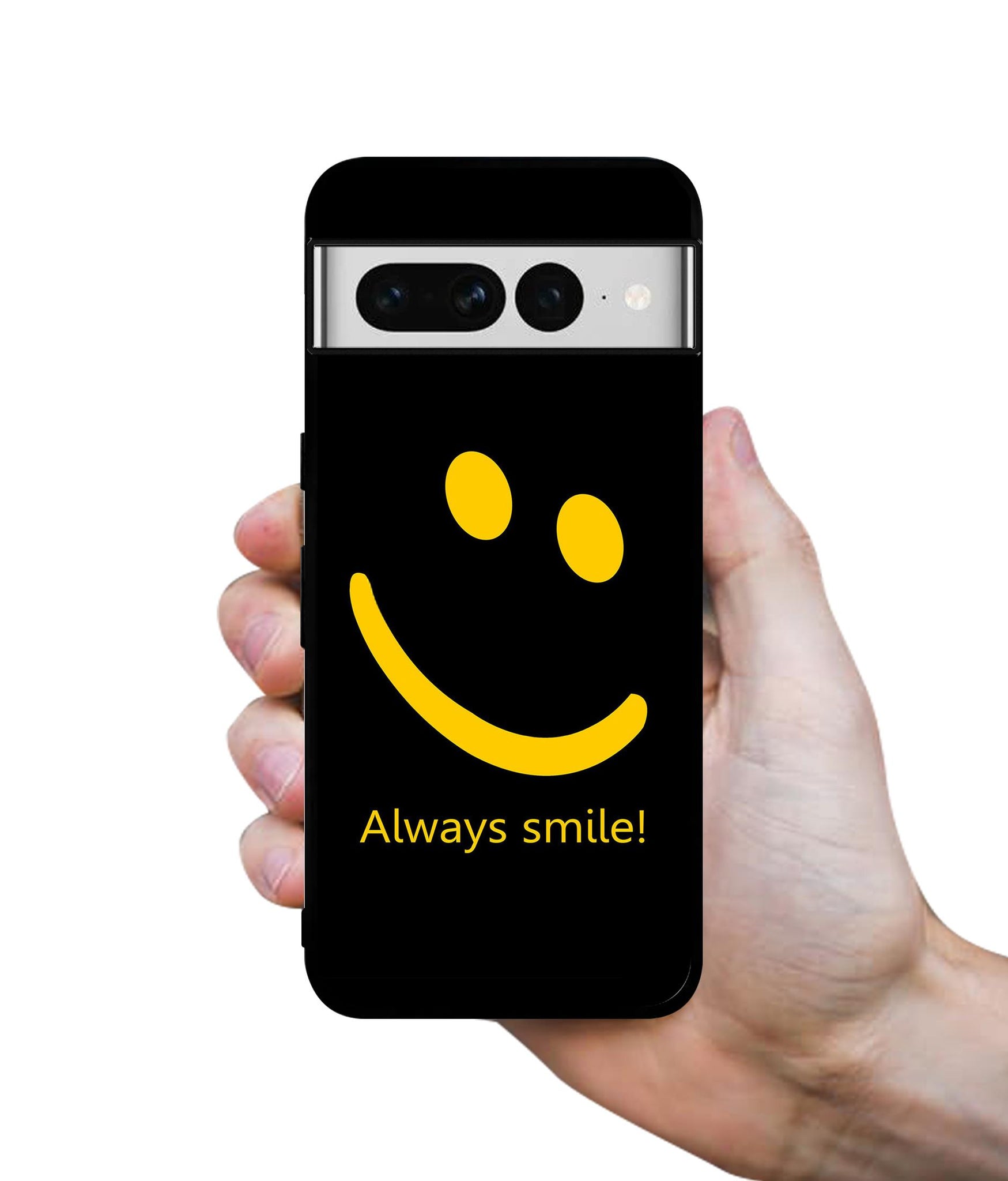Always Smile Quote Designer 2D Printed Back Case Cover for Google Pixel 7 Pro 5G
