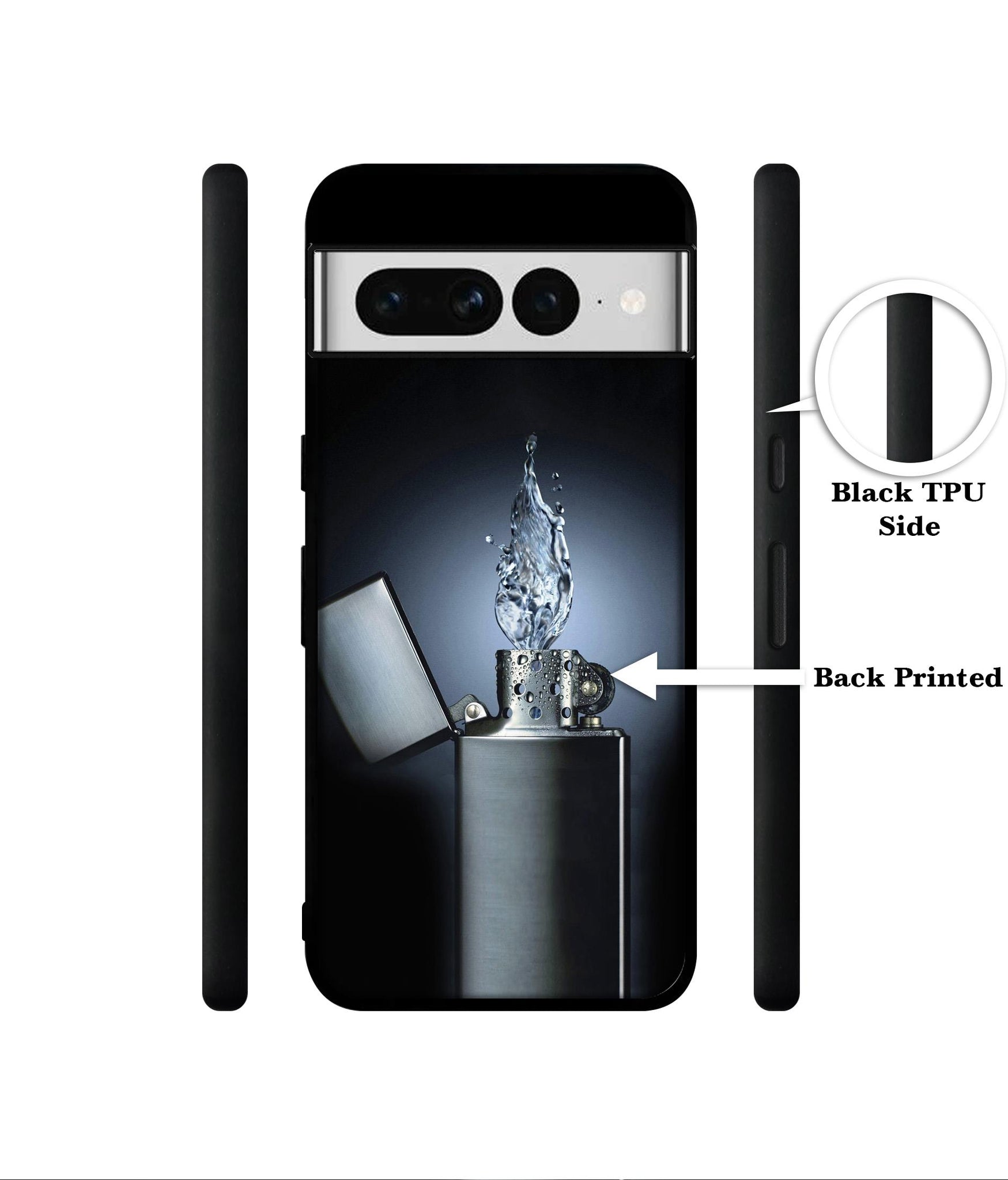Water Lighter Designer 2D Printed Back Case Cover for Google Pixel 7 Pro 5G
