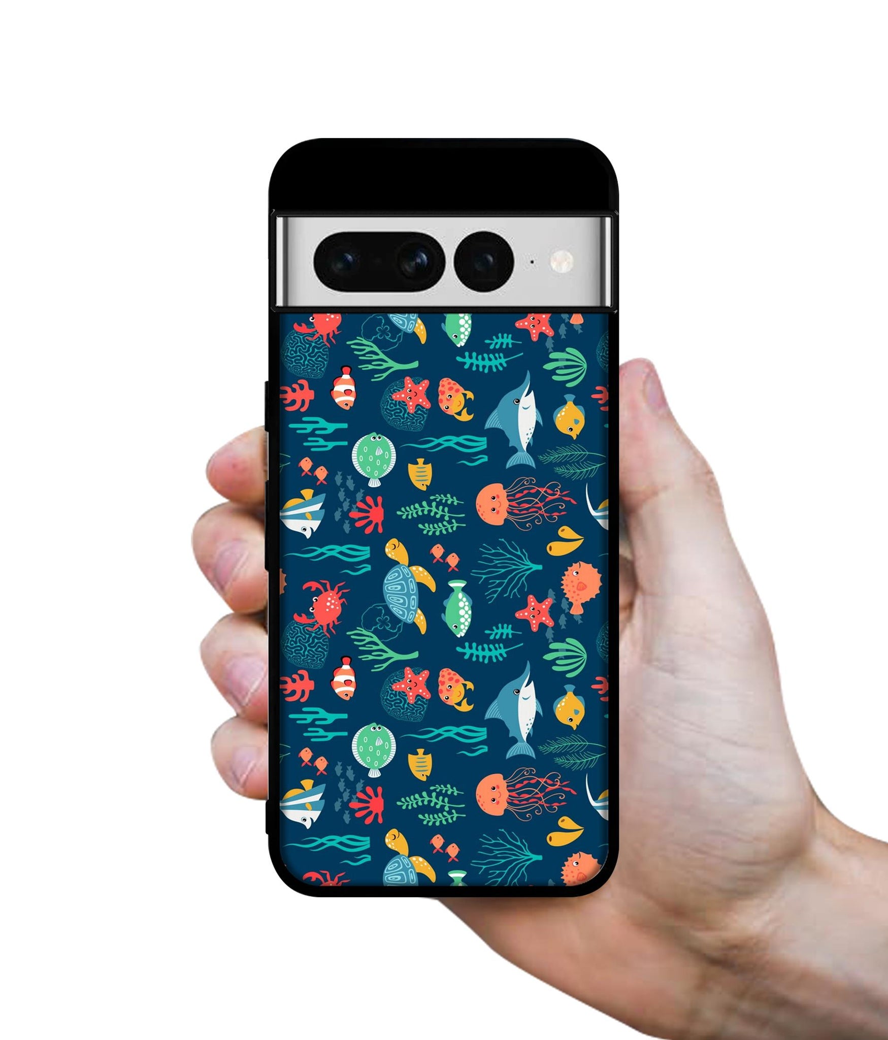Aquarium Texture Designer 2D Printed Back Case Cover for Google Pixel 7 Pro 5G
