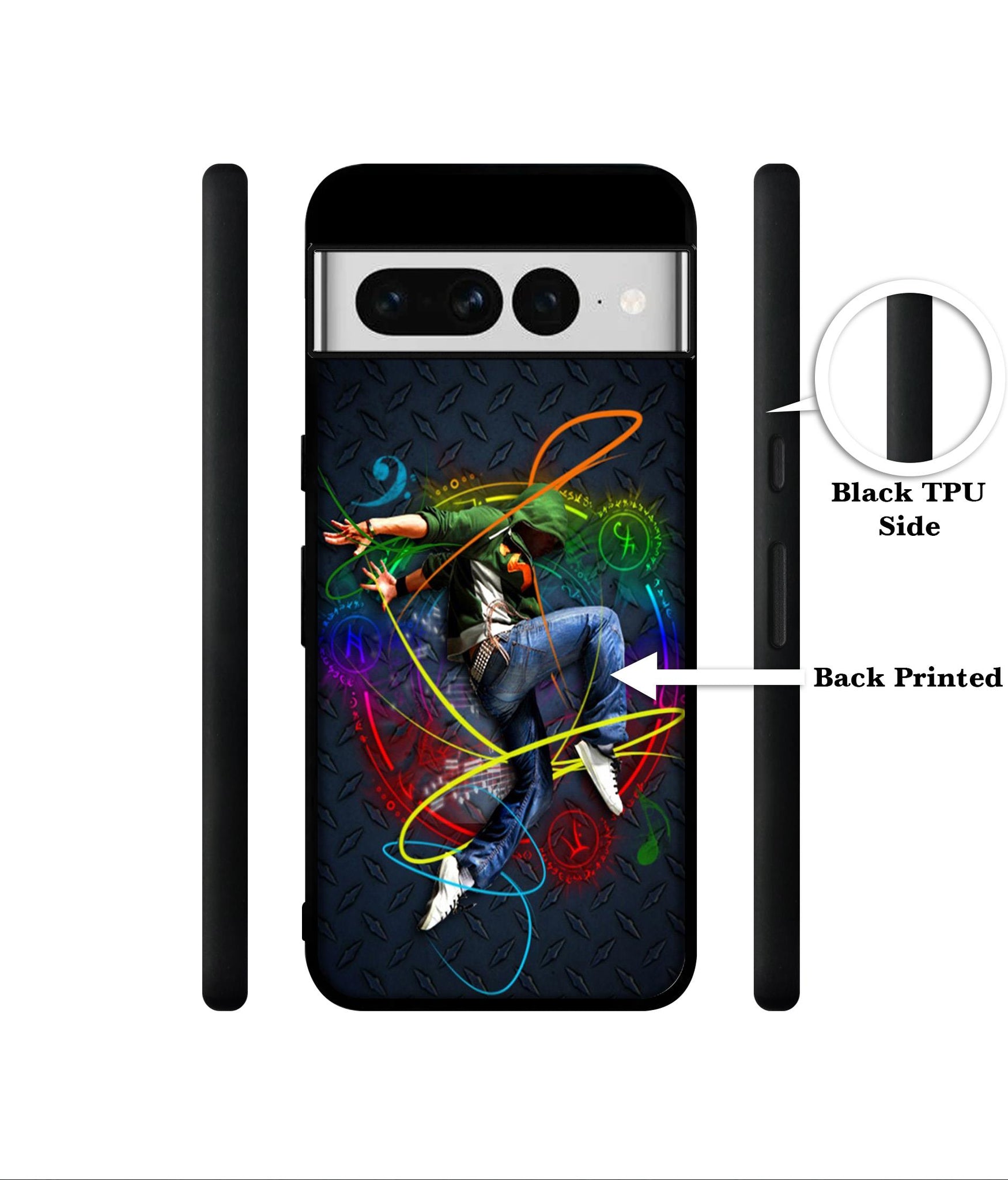 Boy With Music Designer 2D Printed Back Case Cover for Google Pixel 7 Pro 5G