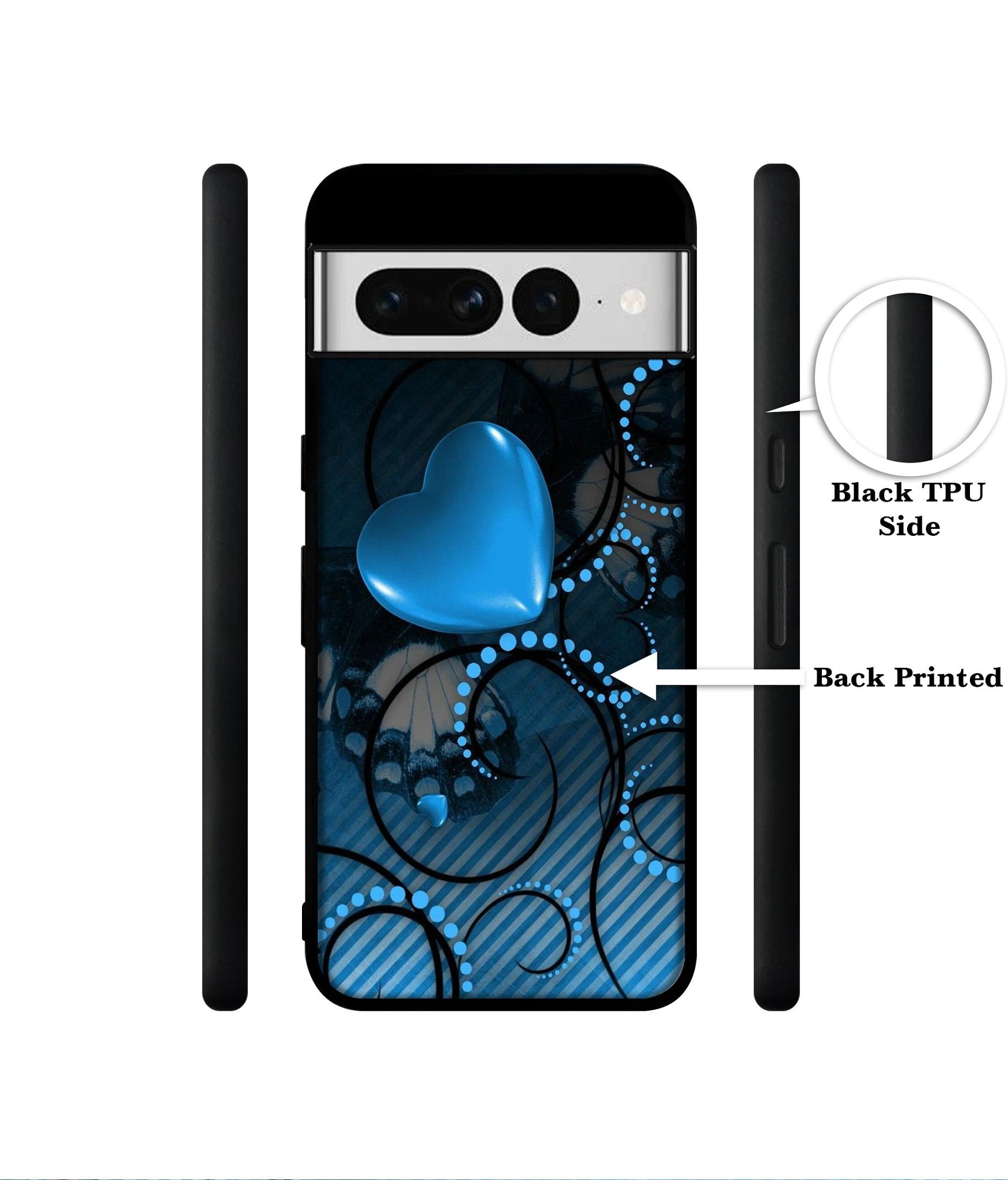 Hart Designer 2D Printed Back Case Cover for Google Pixel 7 Pro 5G