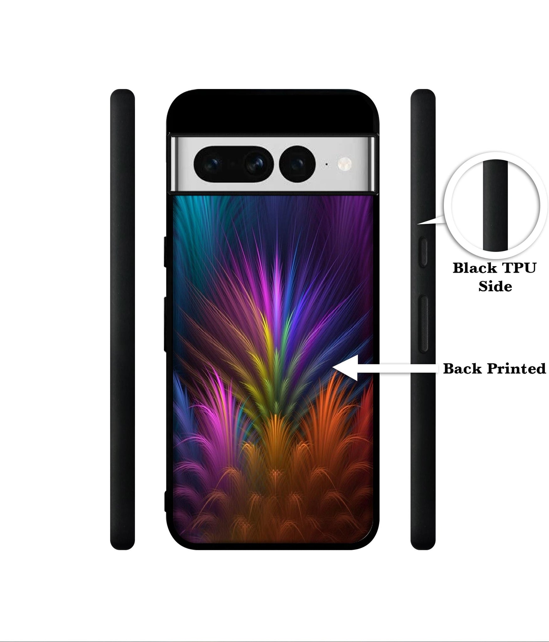 Multicoloured Designer 2D Printed Back Case Cover for Google Pixel 7 Pro 5G