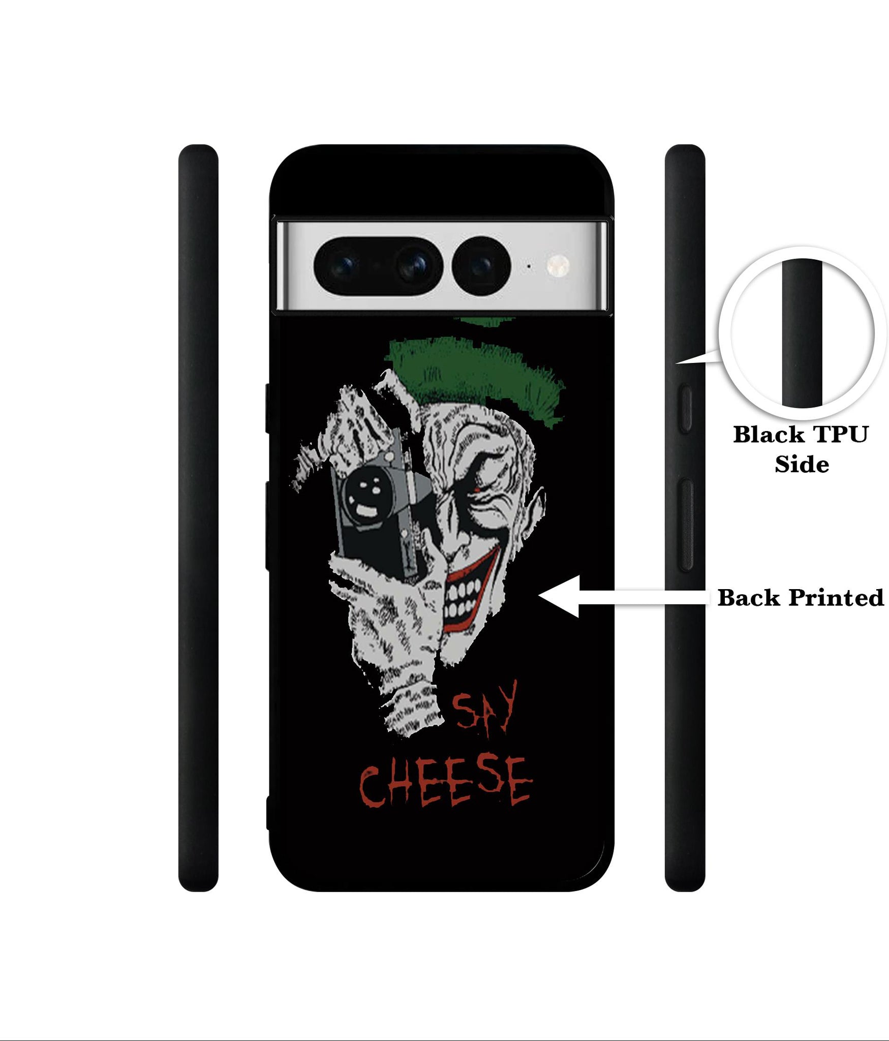 Joker Say Cheese Designer 2D Printed Back Case Cover for Google Pixel 7 Pro 5G