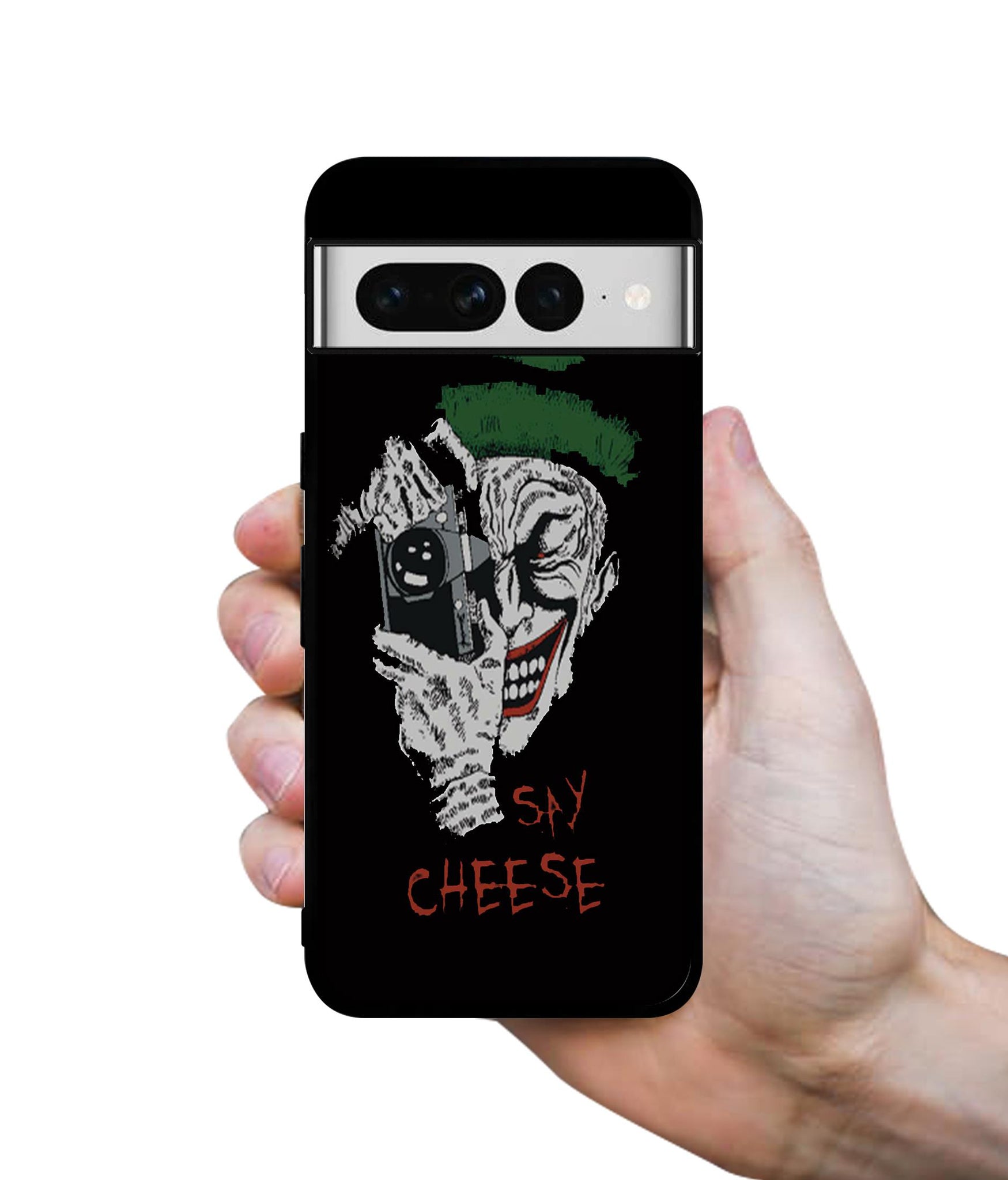Joker Say Cheese Designer 2D Printed Back Case Cover for Google Pixel 7 Pro 5G