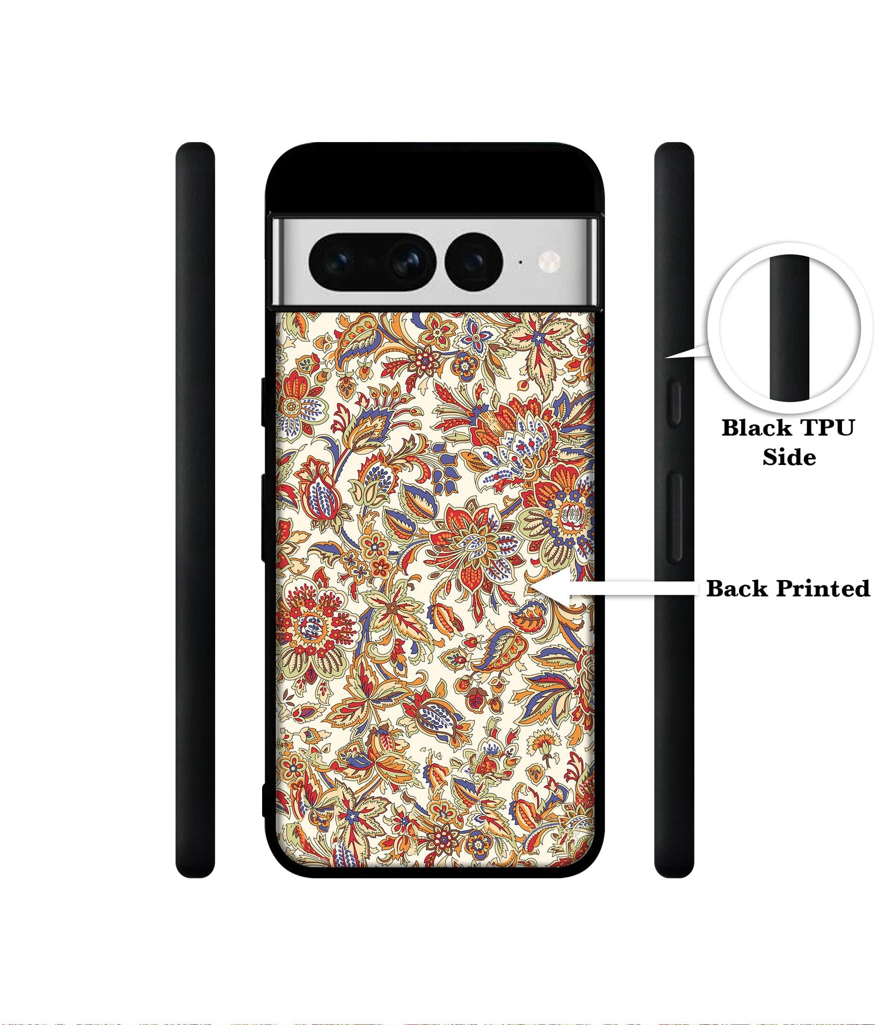 Floral Designer 2D Printed Back Case Cover for Google Pixel 7 Pro 5G