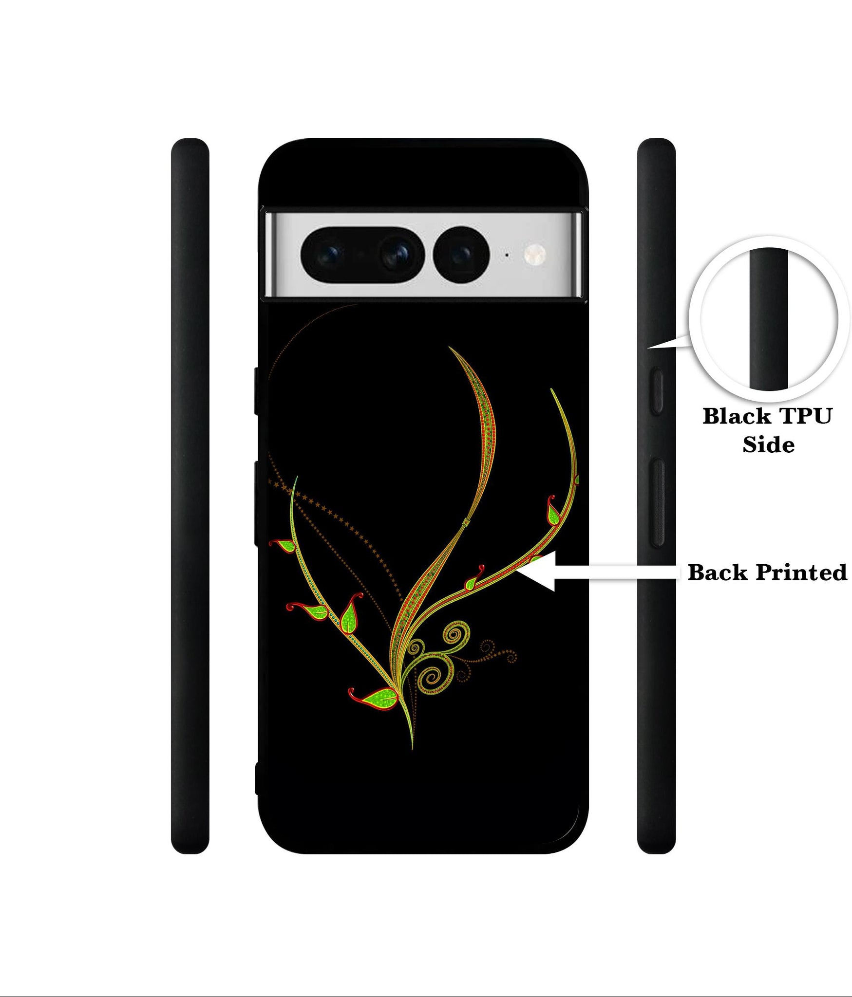 Yellow Pattern Designer 2D Printed Back Case Cover for Google Pixel 7 Pro 5G