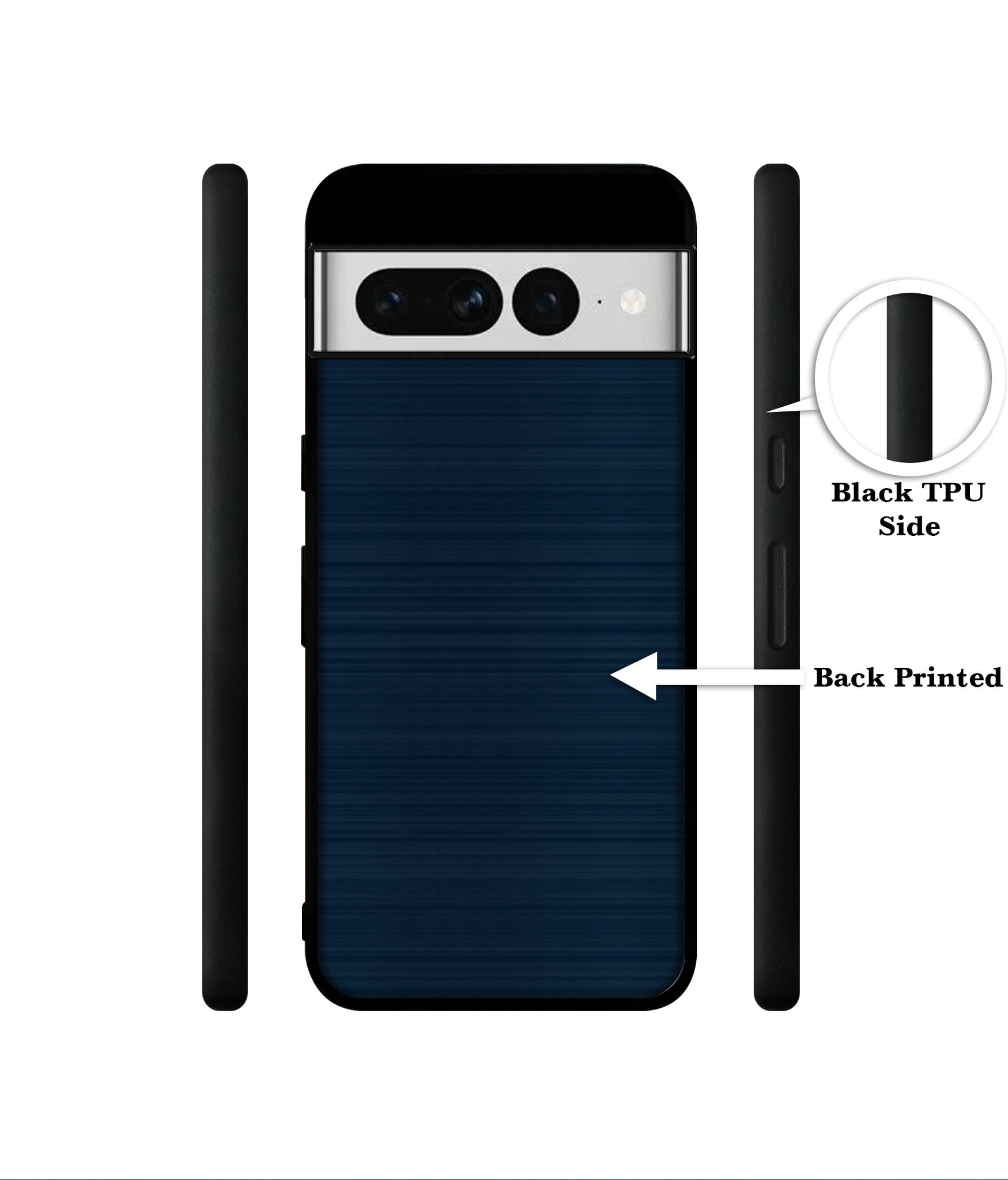 Blue Line Designer 2D Printed Back Case Cover for Google Pixel 7 Pro 5G