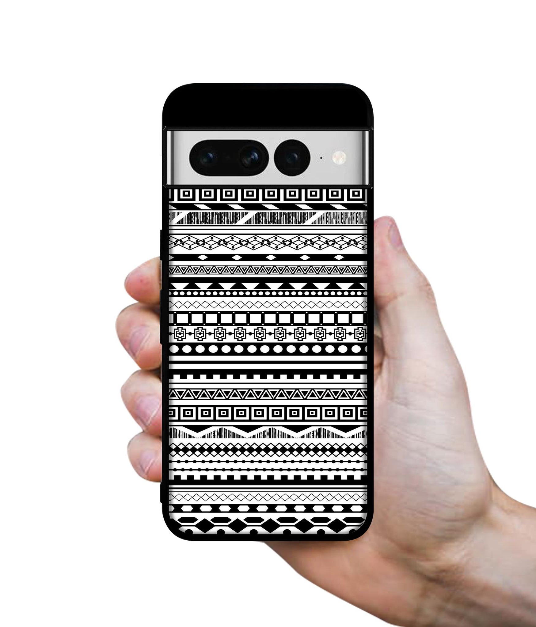 Black & White Patterns Designer 2D Printed Back Case Cover for Google Pixel 7 Pro 5G
