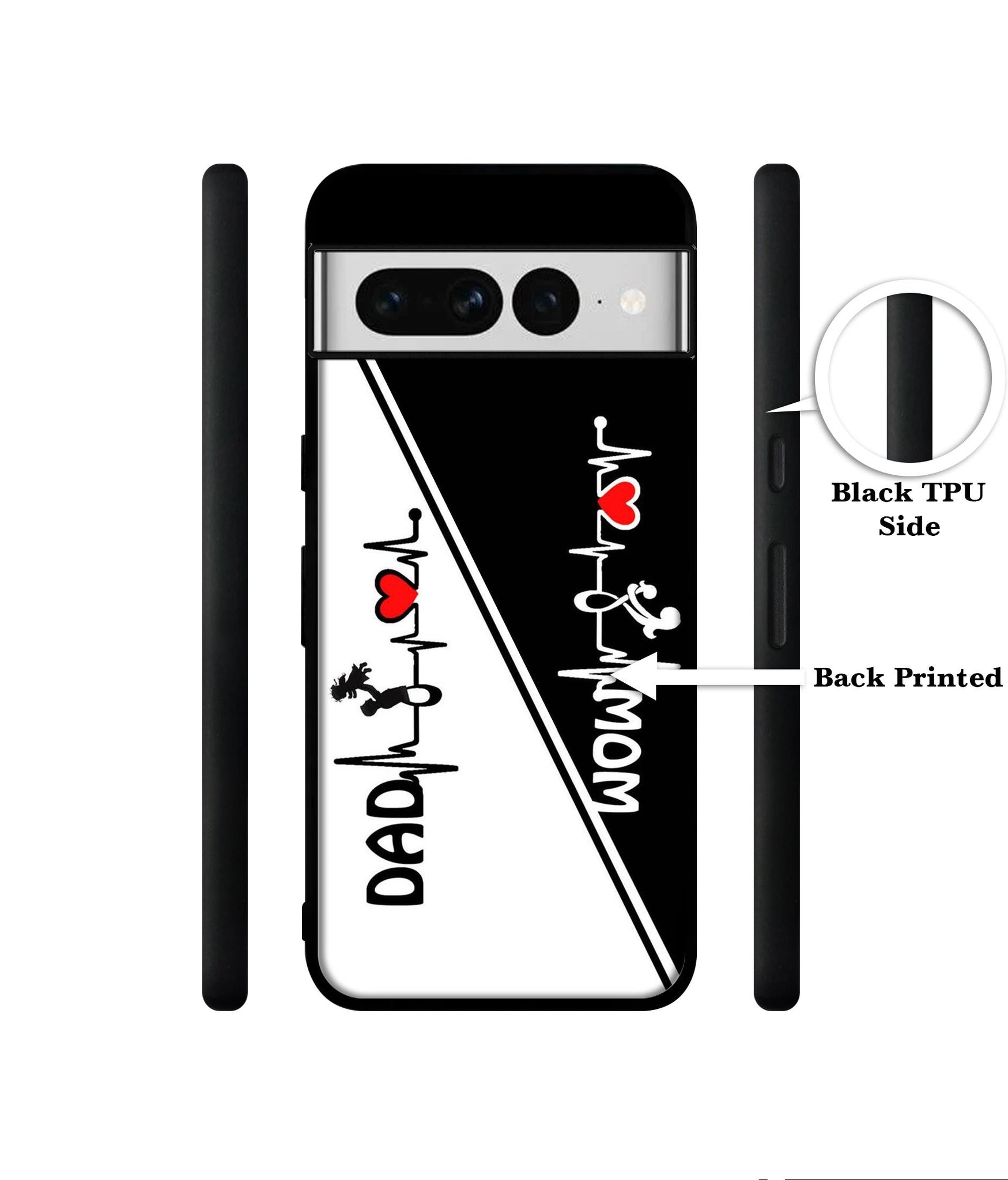 Mom and Dad Lover Designer 2D Printed Back Case Cover for Google Pixel 7 Pro 5G