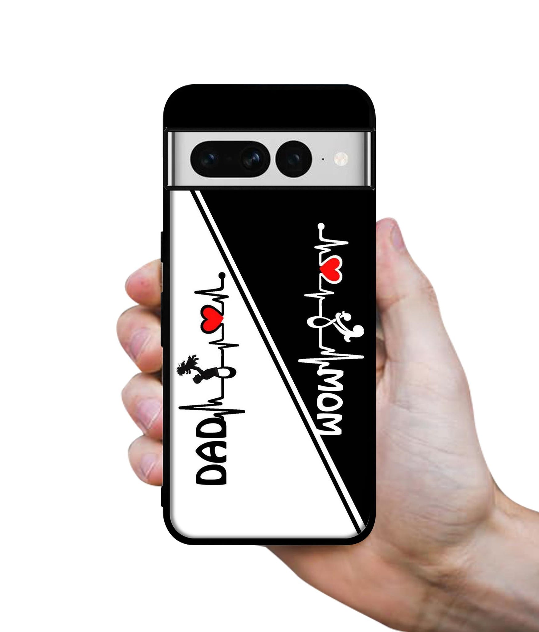 Mom and Dad Lover Designer 2D Printed Back Case Cover for Google Pixel 7 Pro 5G