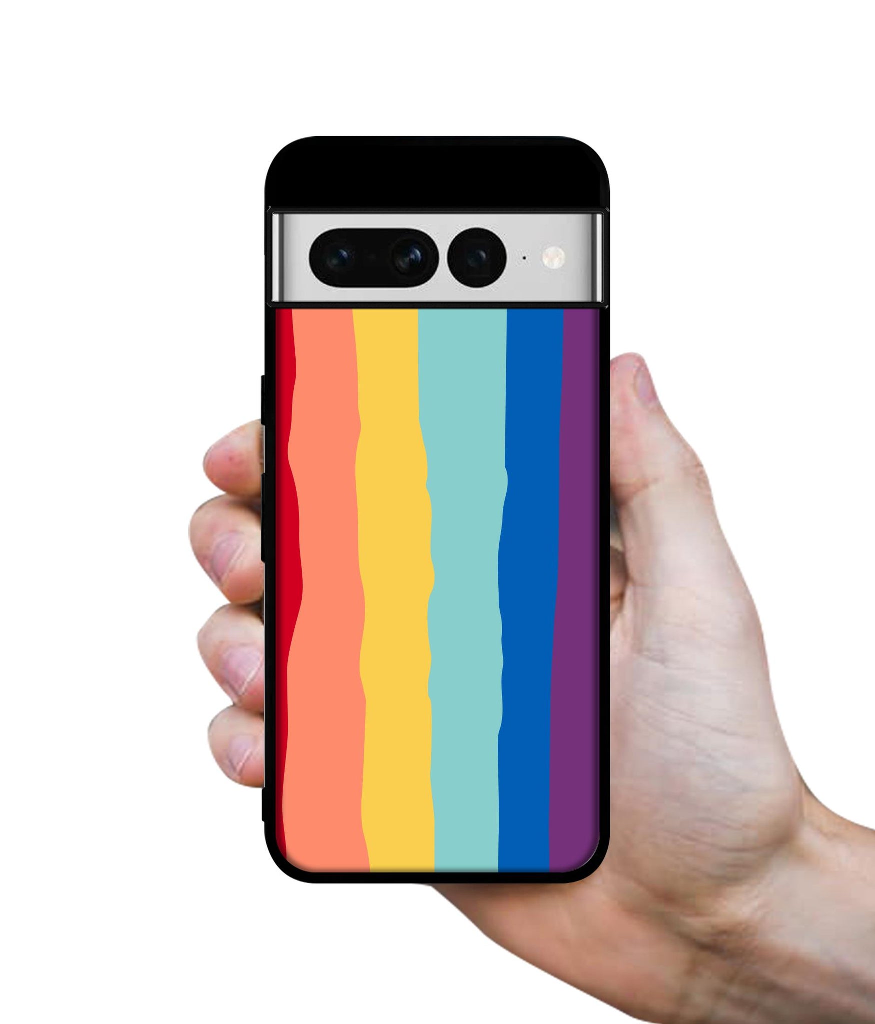 Rainbow Designer 2D Printed Back Case Cover for Google Pixel 7 Pro 5G