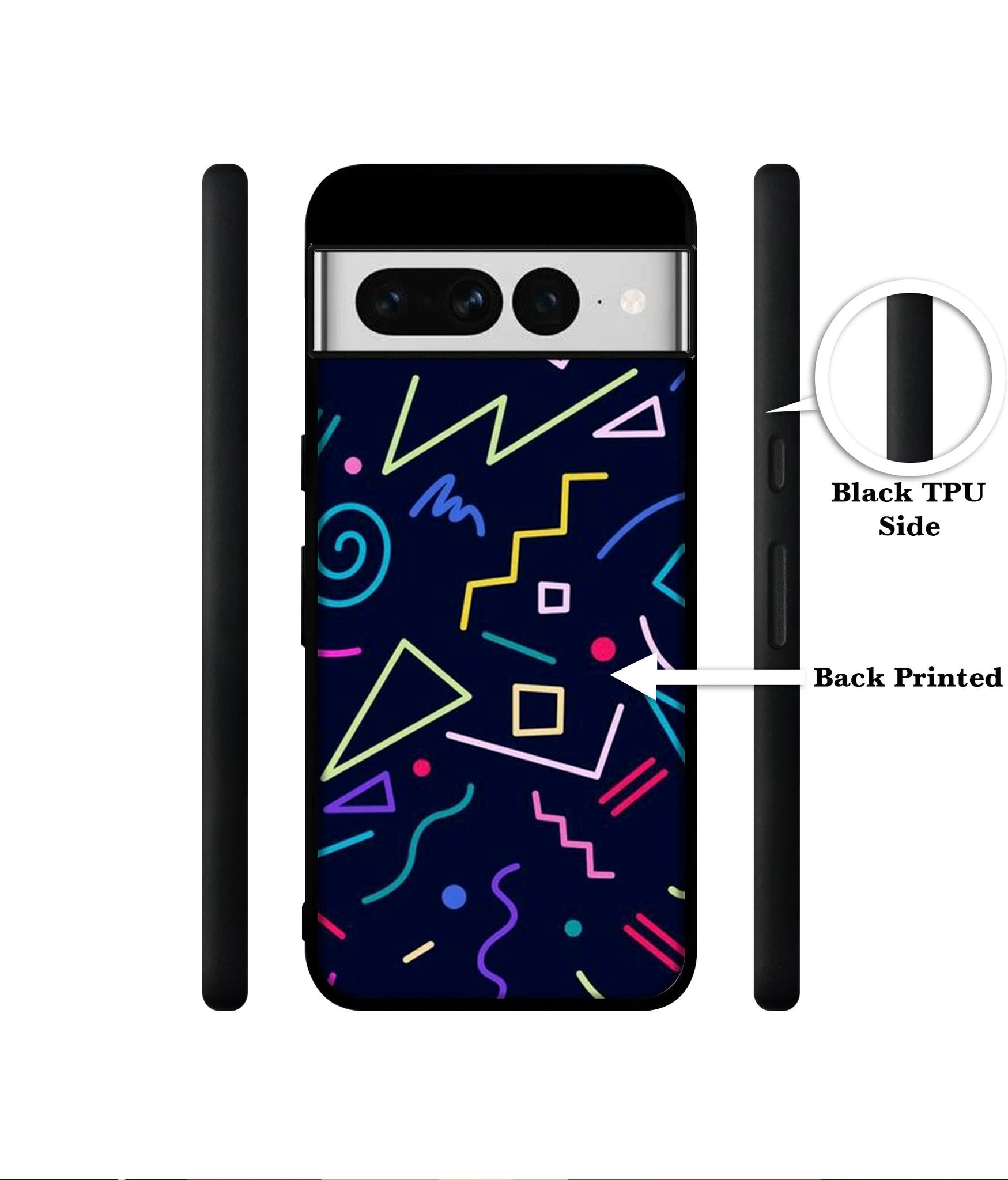 Retro Abstract Designer 2D Printed Back Case Cover for Google Pixel 7 Pro 5G