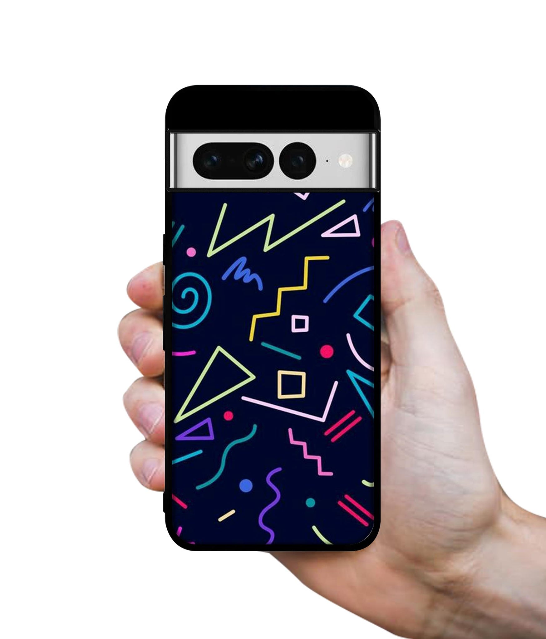 Retro Abstract Designer 2D Printed Back Case Cover for Google Pixel 7 Pro 5G